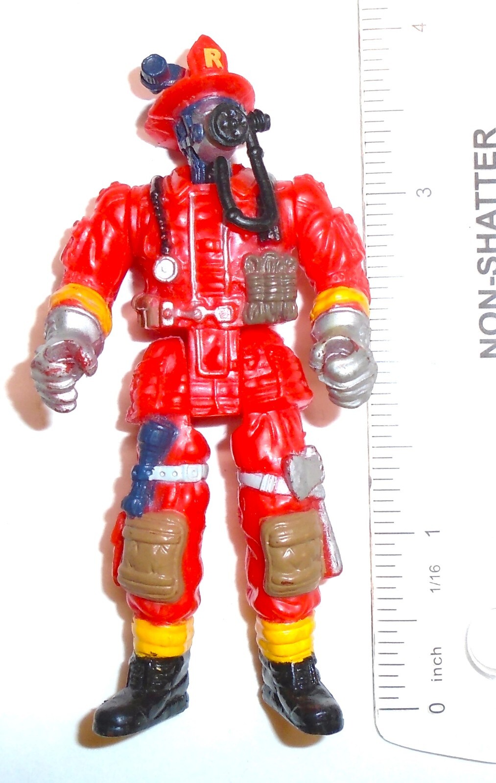CHAP MEI ACTION FIGURE Police Cop Rescue Fire Force RED Fireman (Hazmat)