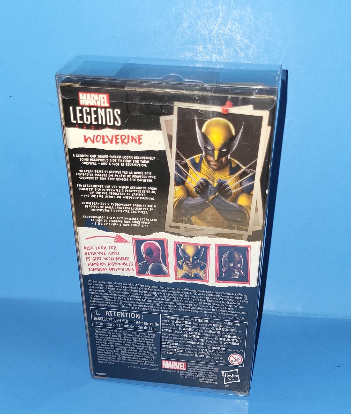 Marvel Legends 6&Prime; Wolverine Figure Deadpool & Wolverine Movie In Collector Case!