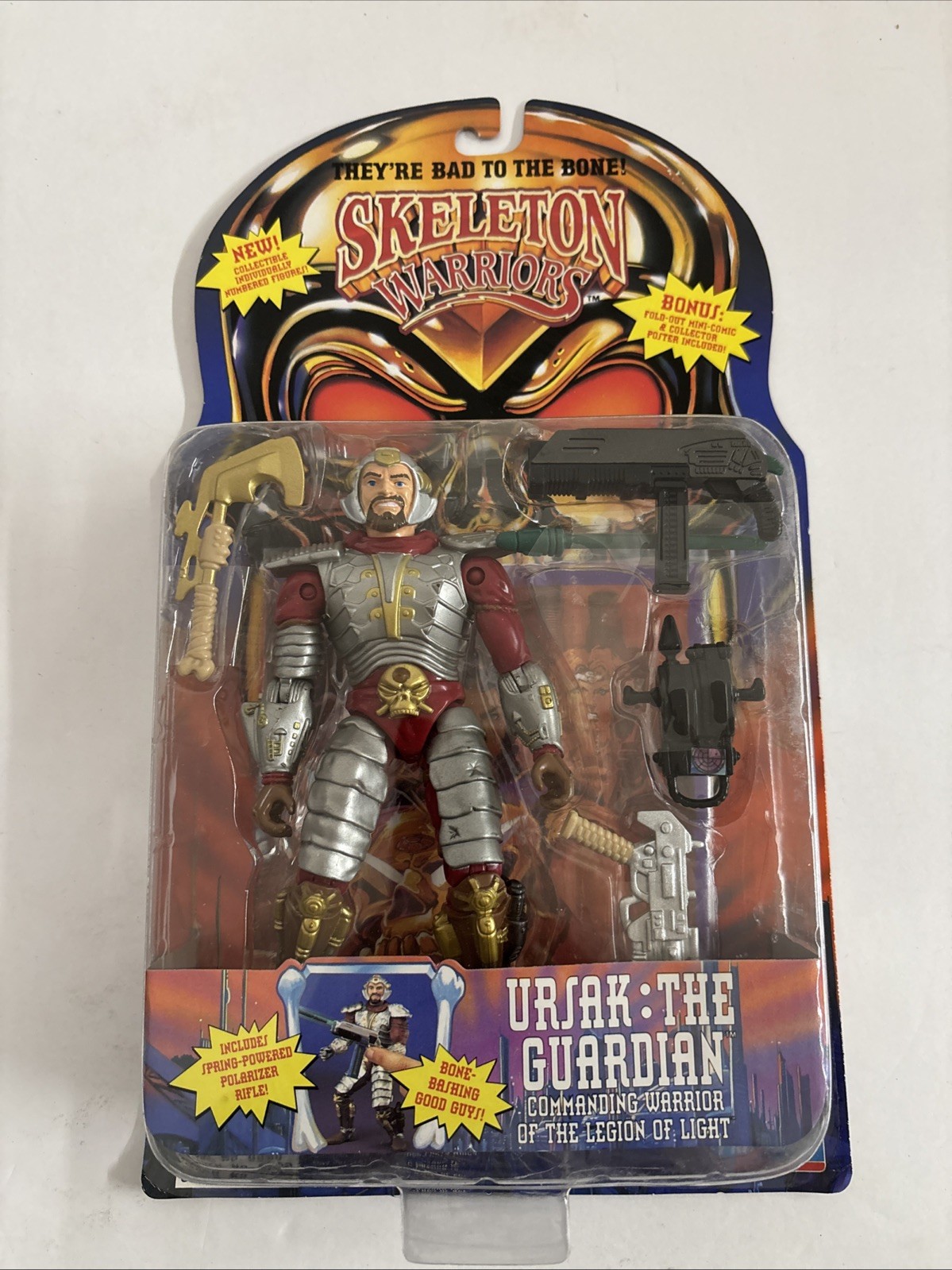 1994 Skeleton Warriors Ursak The Guardian Action Figure PlayMates Toys