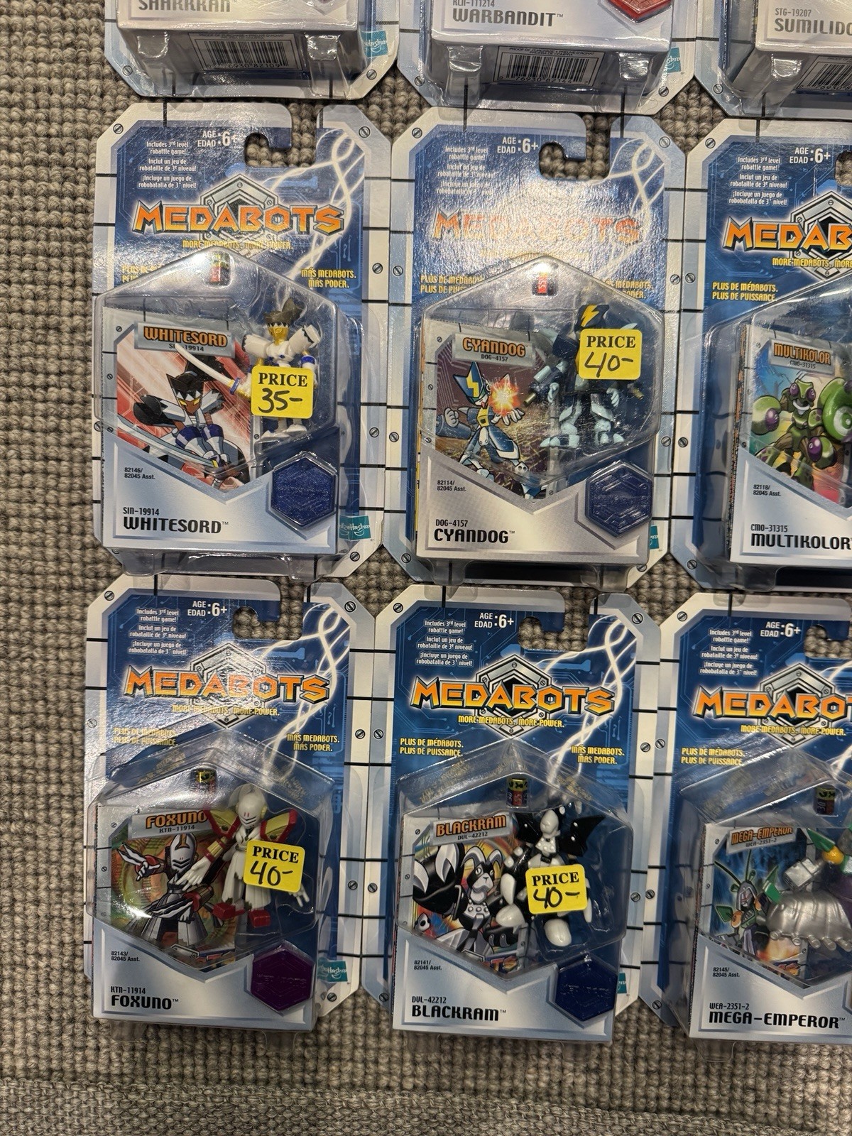 16 Single Pack Medabots 2.5” Figures Medarot Hasbro NEW Assorted MOC