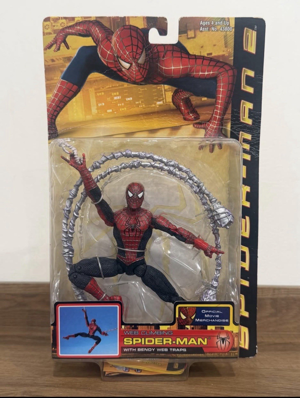 Spider-Man Action Figure w/ Web Accessory Bendable Web Trap Carded – Toy biz