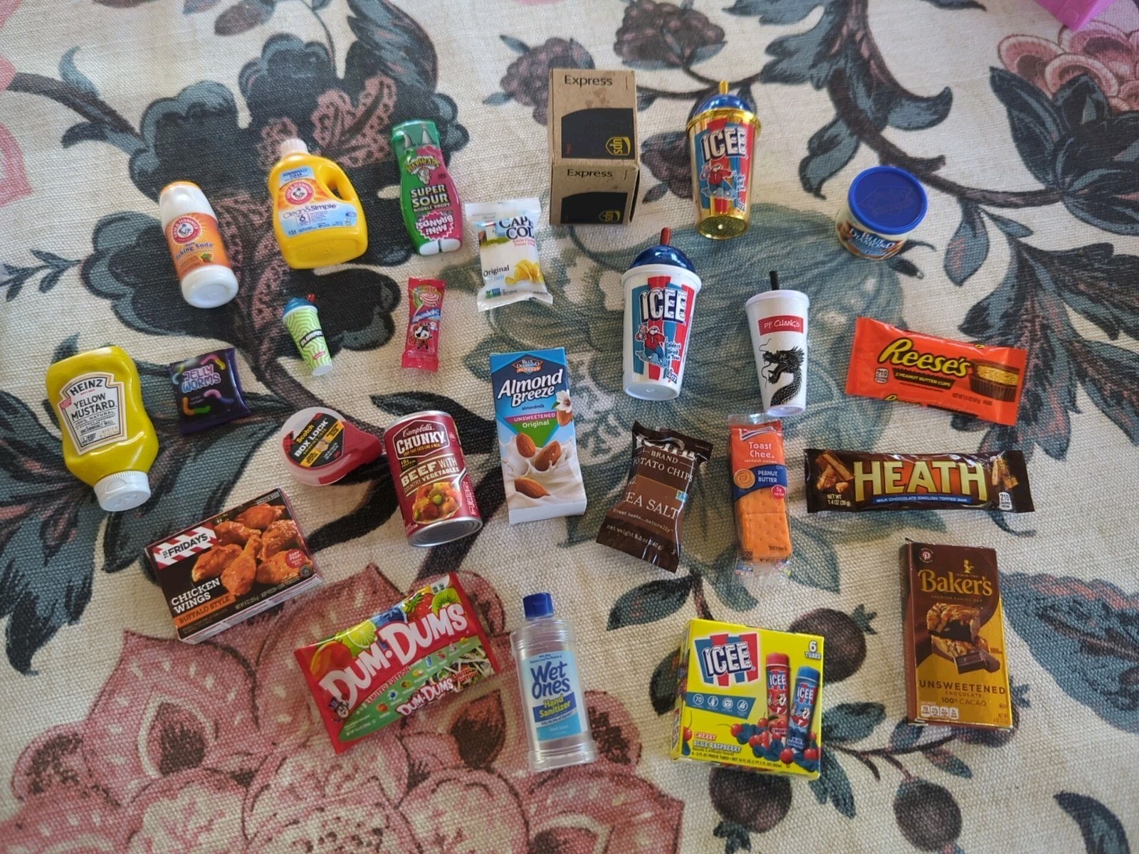 Mini Brands Lot 25 Pieces Mixed Zuru Collectible Miniature Food & Household