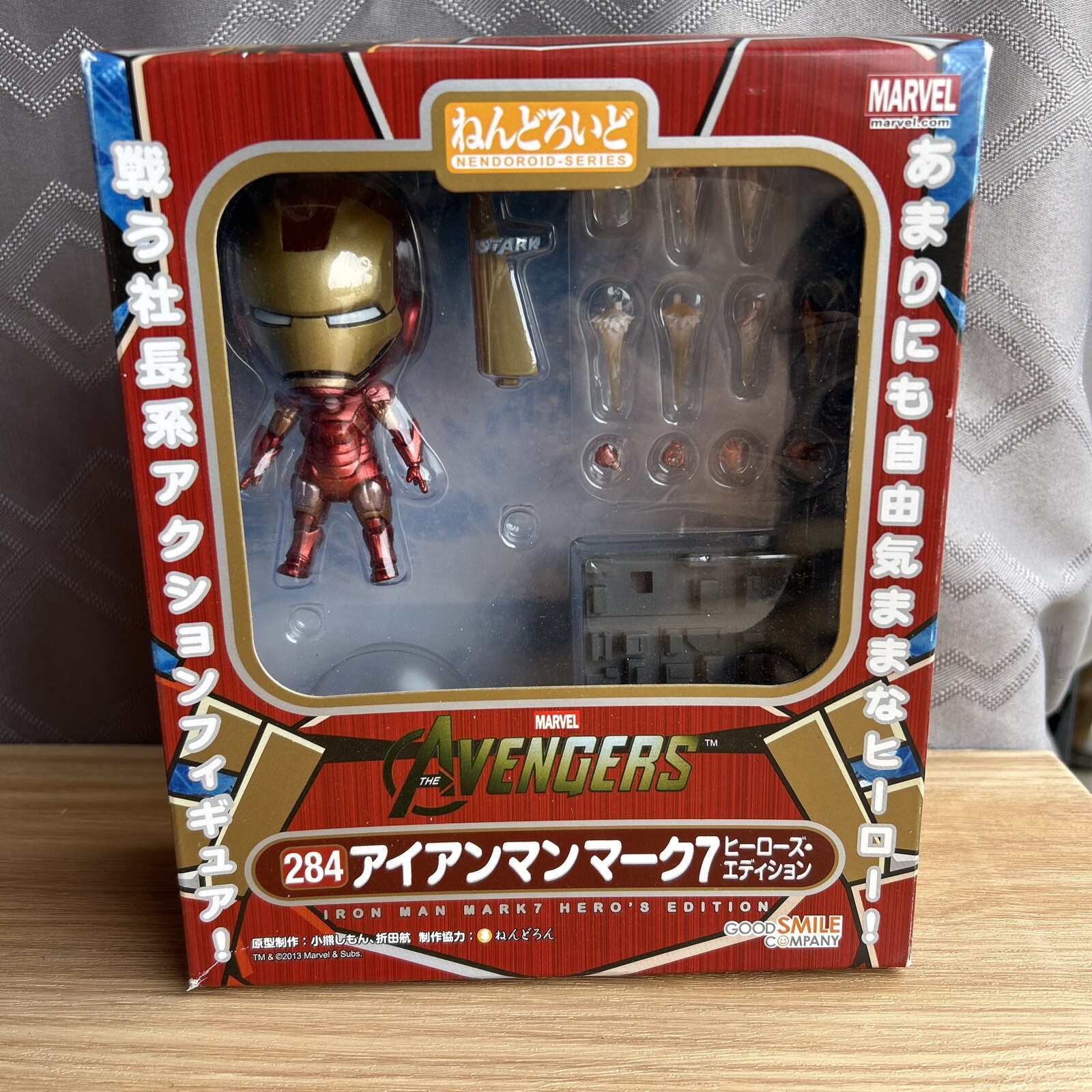 NEW Good Smile Company Nendoroid 284 Iron Man Mk7 Figure Robert Downey Jr.
