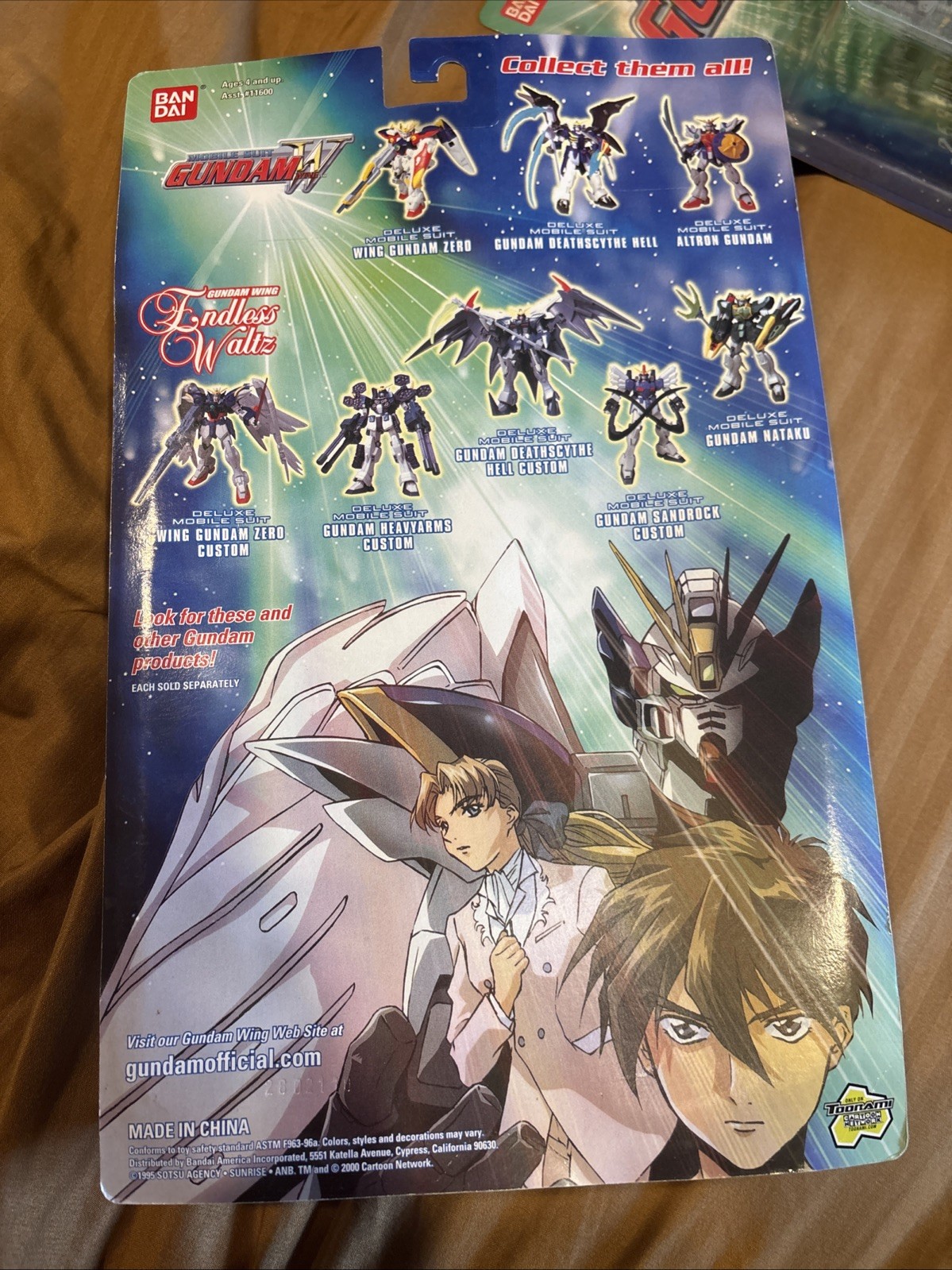 Gundam Wing Zero Custom Deluxe Mobile Suit Action Figure Bandai #11604 2000 NOC