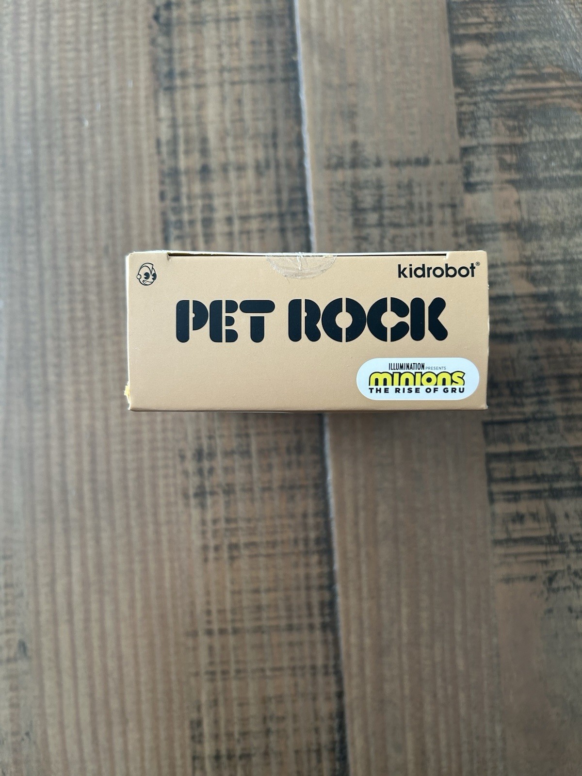 Kidrobot Minions: The Rise Of Gru Pet Rock with Pet Care Guidebook