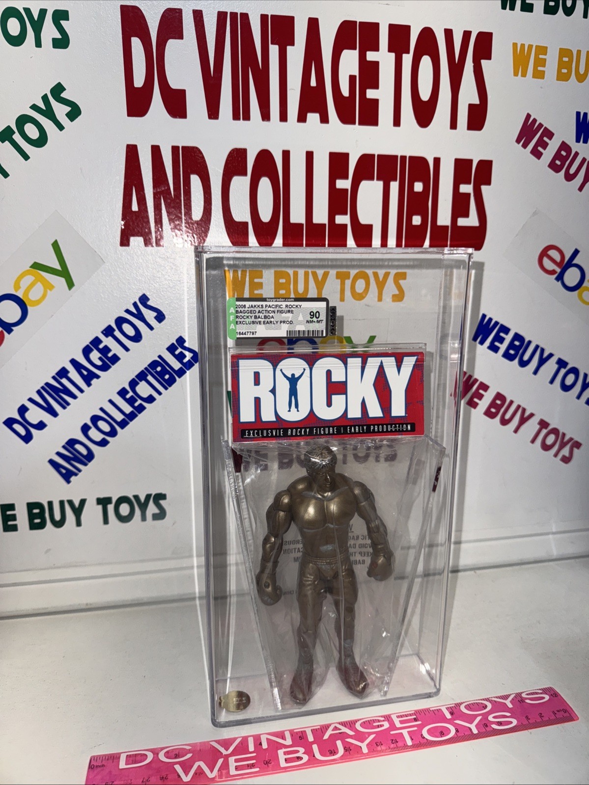 Jakks Pacific Rocky Balboa 1/50 Made Bronze Style) Sylvester Stallone AFA 90 WOW