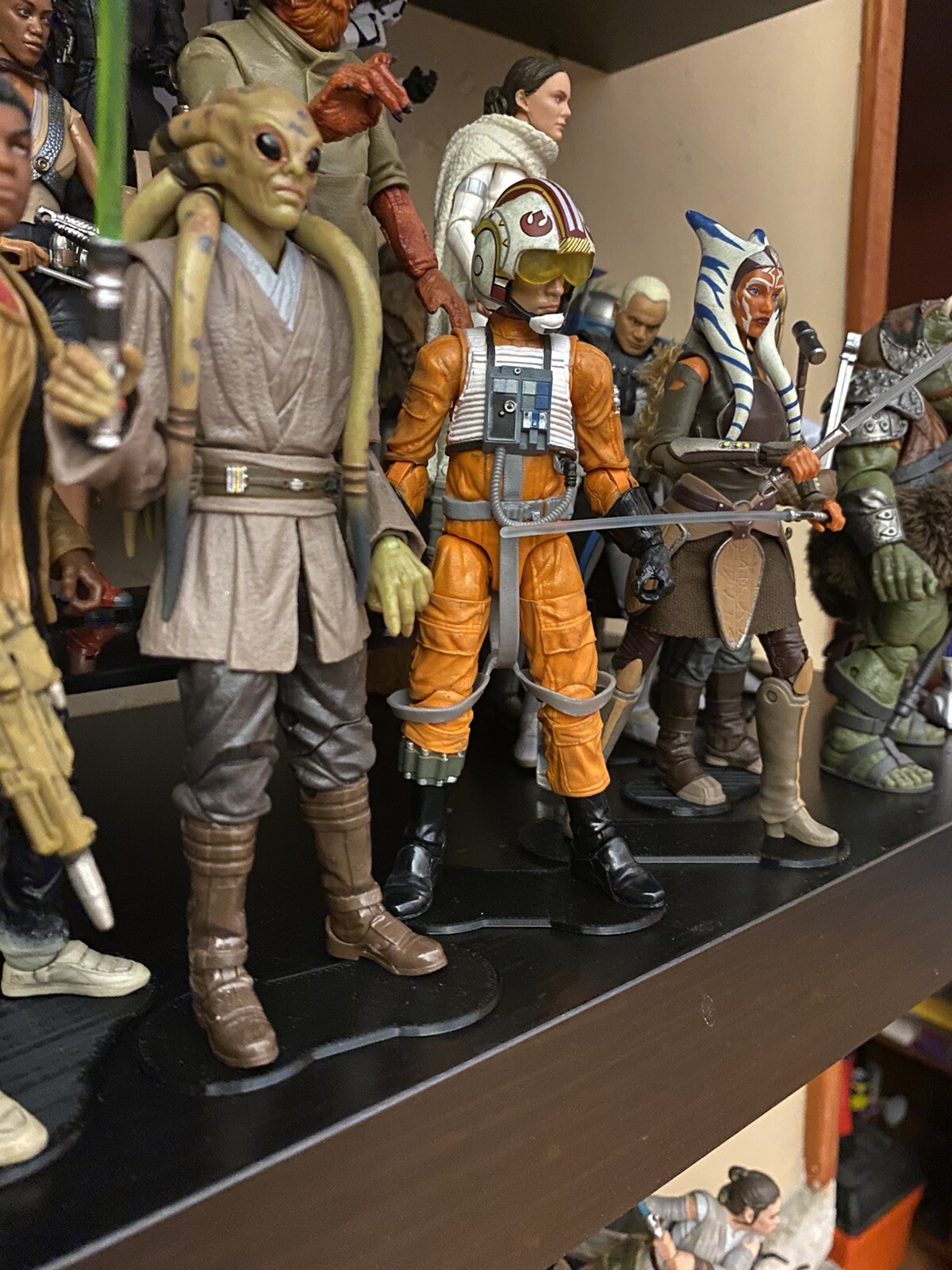 Single Peg 6 inch action figure stands (10) Per Pack