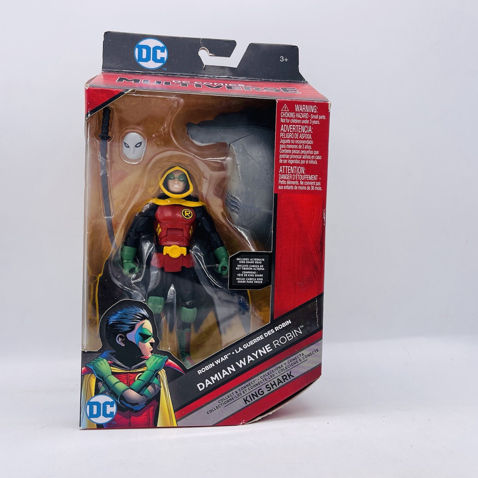 Robin Damian Wayne DC multiverse King shark BAF Wave NIP 6&Prime; DCU Son Of Batman
