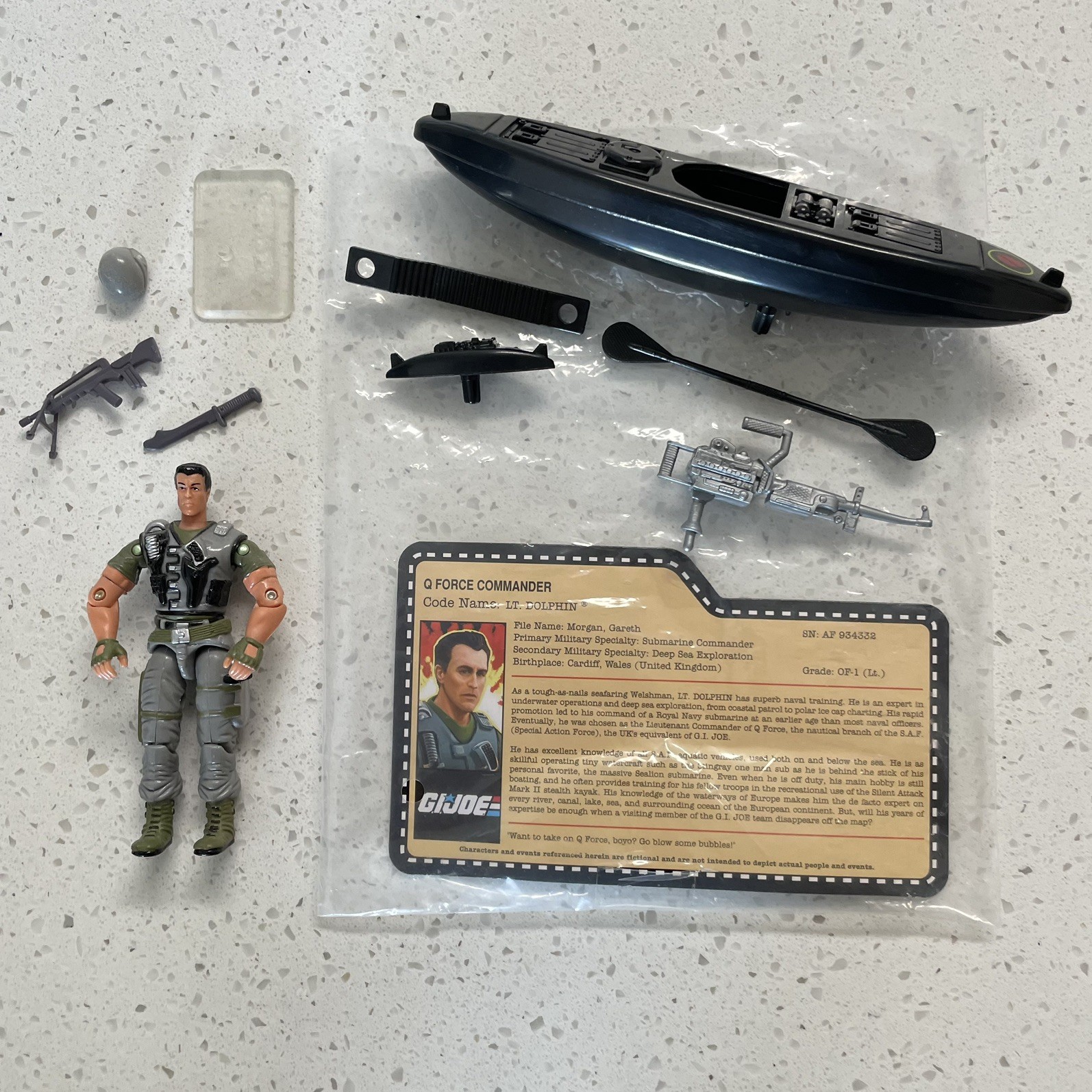 Gi Joe Convention 2010 Lt. Dolphin Q-Force Complete Figure
