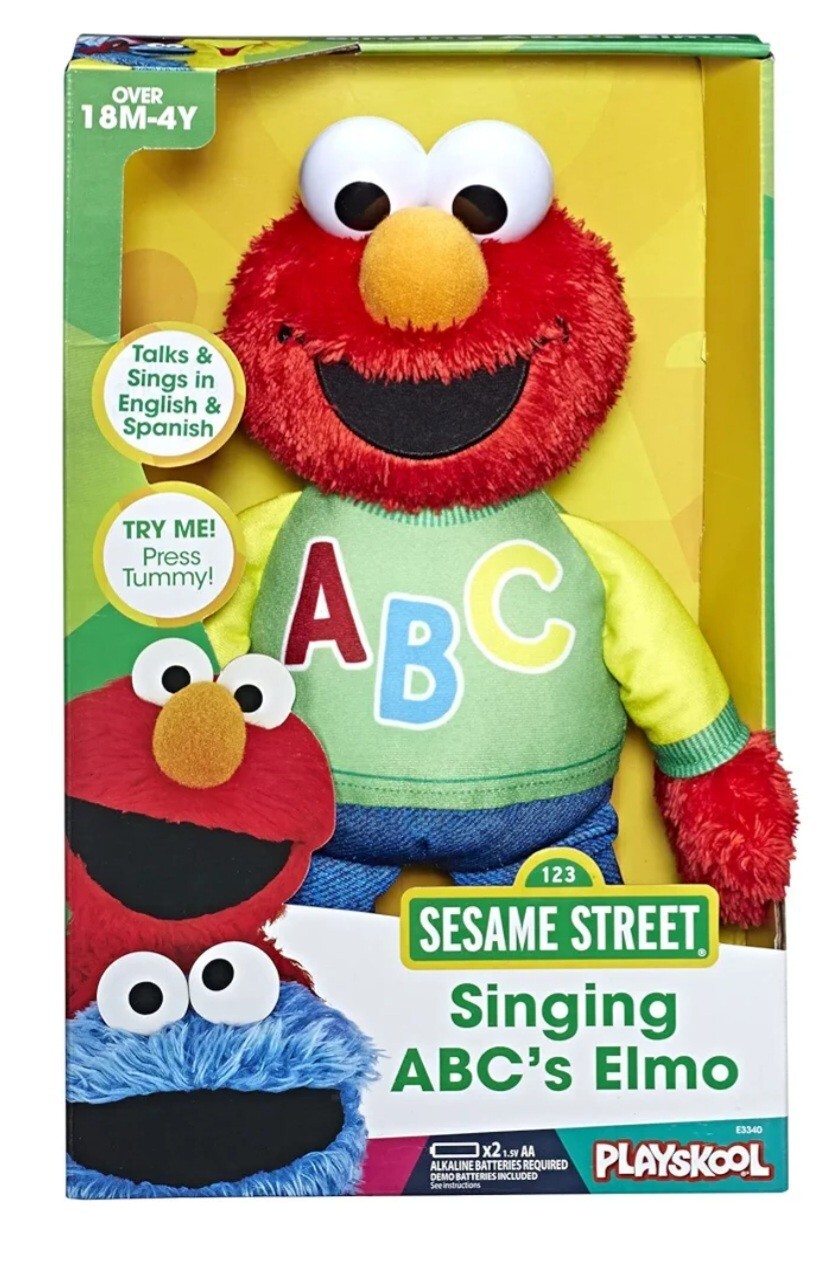 NEW Sesame Street Singing ABC&rsquo;s Elmo Playskool Ages 18 Mo – 4 Years
