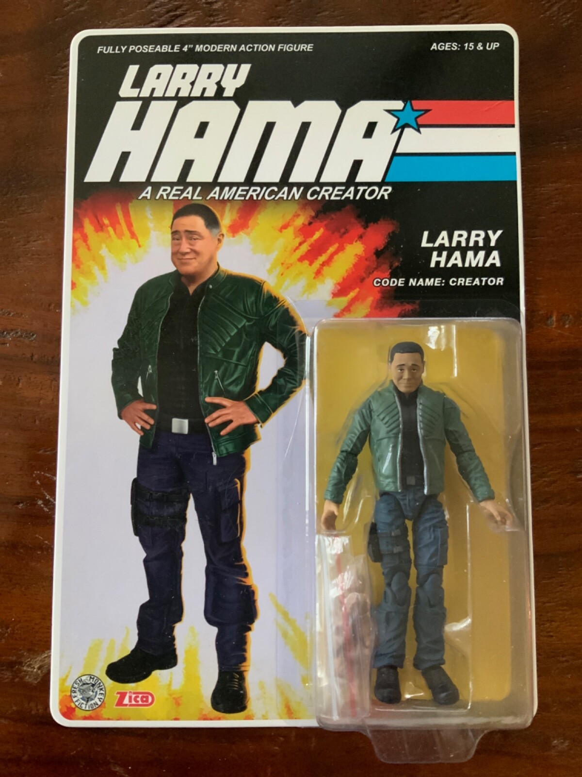 Larry Hama Action Figures – Fresh Monkey Fiction Zica Toys 2020 – Sealed On Card