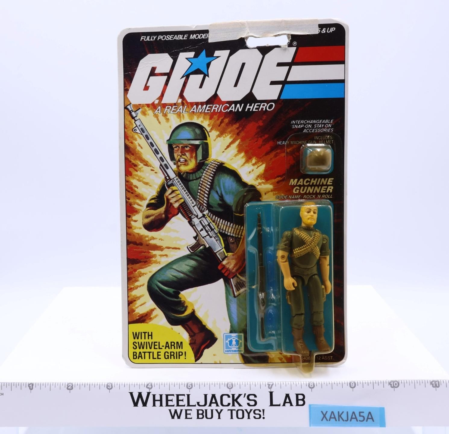 Rock &lsquo;N Roll Machine Gunner 32-Back GI Joe 1983 Hasbro Action Figure NEW SEALED