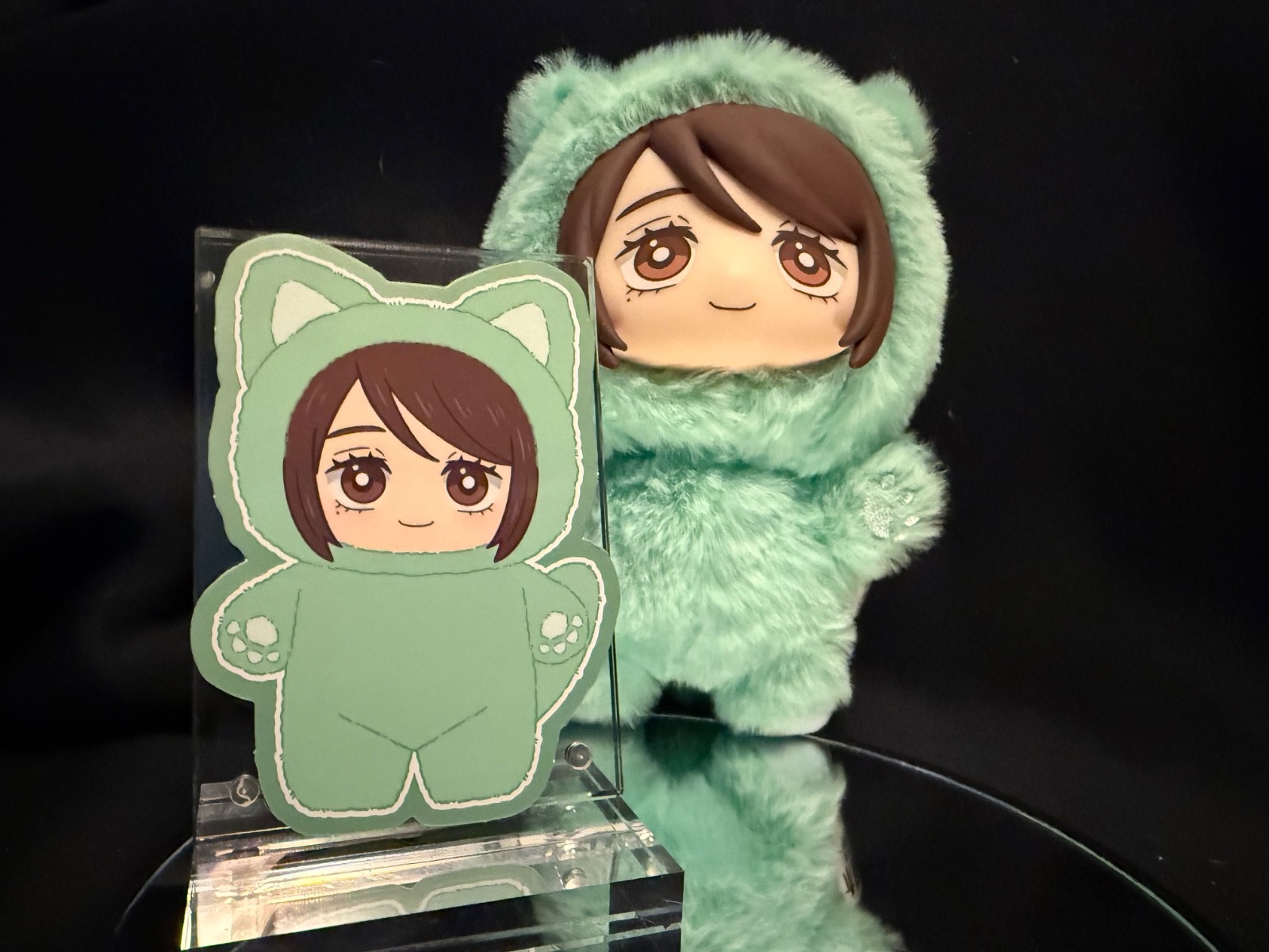 Jujutsu Kaisen Cat Ear Plush 14cm Yuji Itadori Megumi Fushiguro w Card