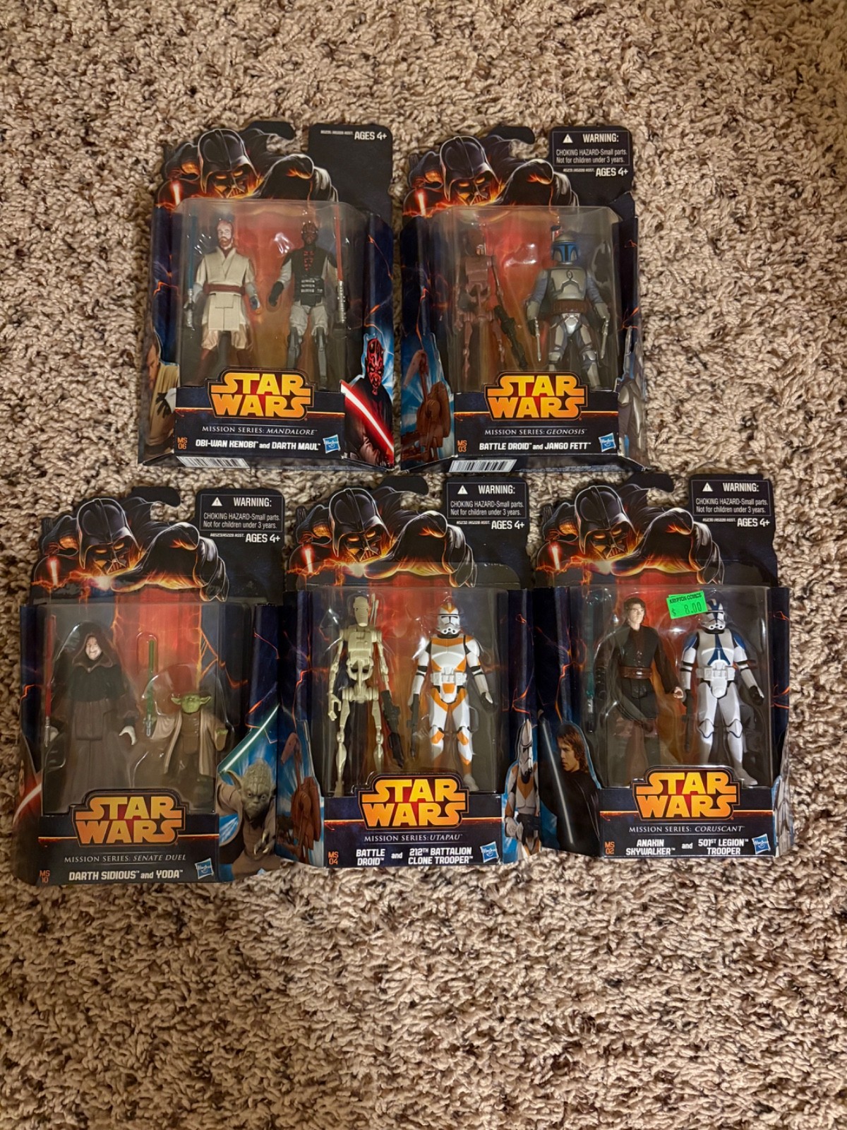 Star Wars Mission Series Geonosi MS02, MS03, MS04, MS06, MS10 Jango, 212th Lot