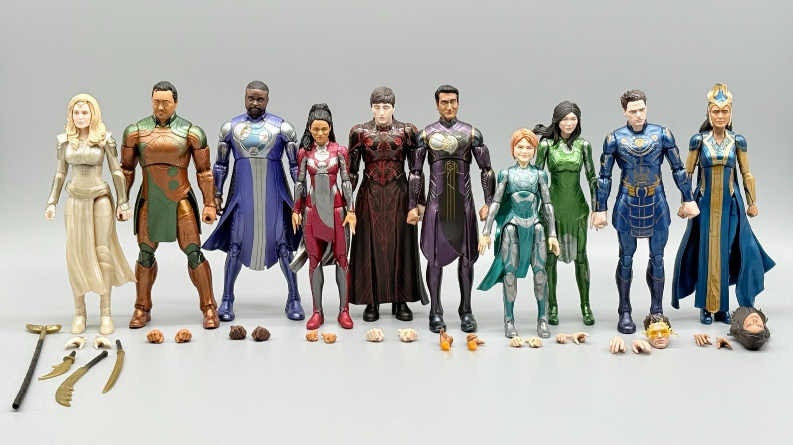 LOT 10 THE ETERNALS Gilgamesh Druig Kingo Thena Ajak Sersi Ikaris Marvel Legends