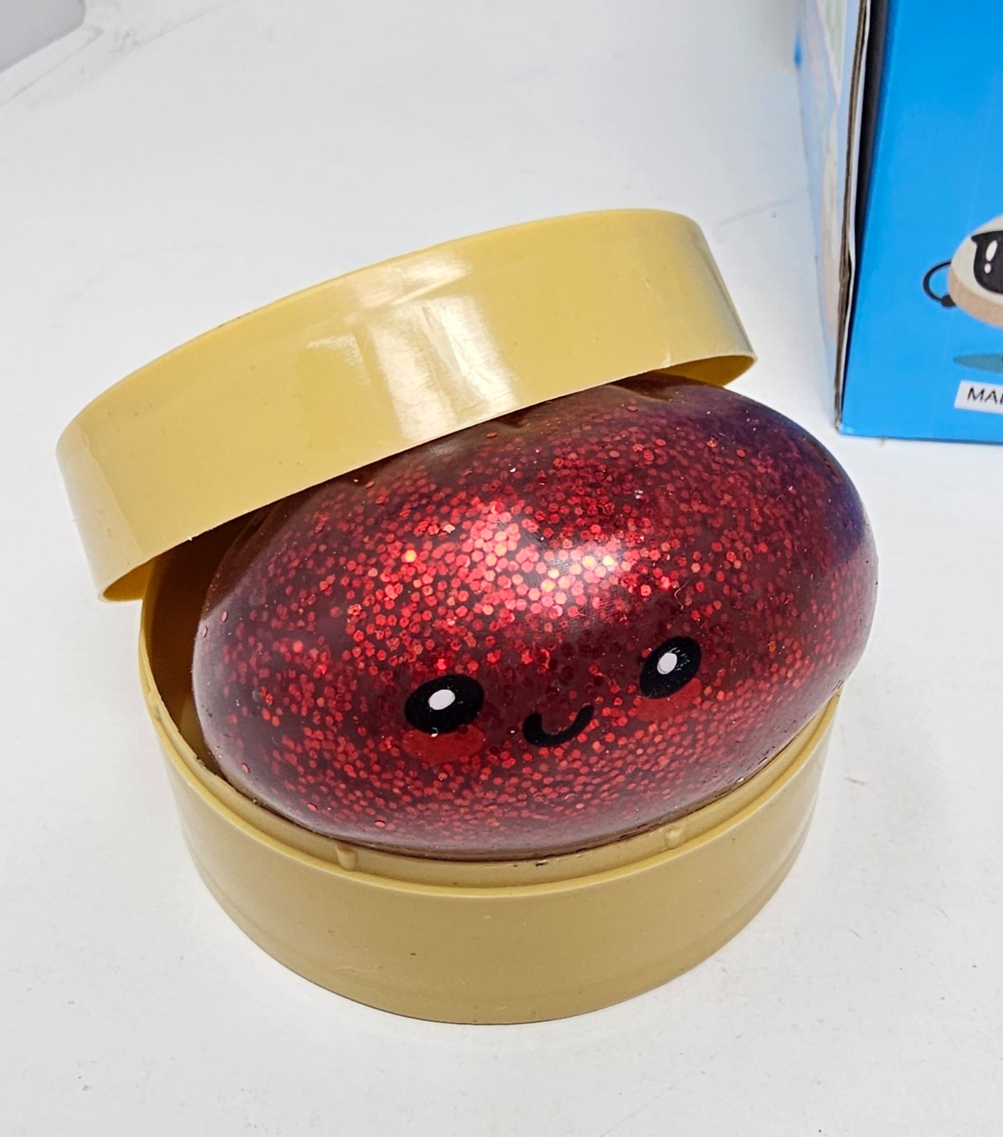 Squishy Glitter Steamed Bun Dumpling Stress Relief Squeeze Toy New 1pc