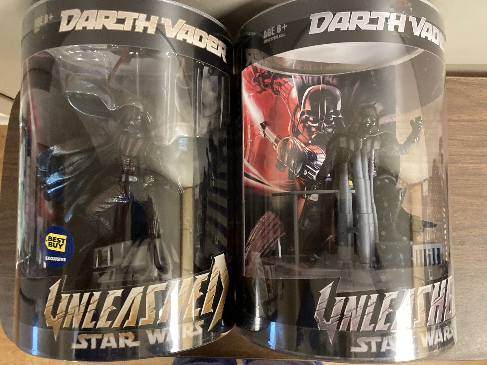 BRAND NEW Star Wars Lot of 2 Unleashed 6&Prime; ROS Darth Vader and Power Darth Vader