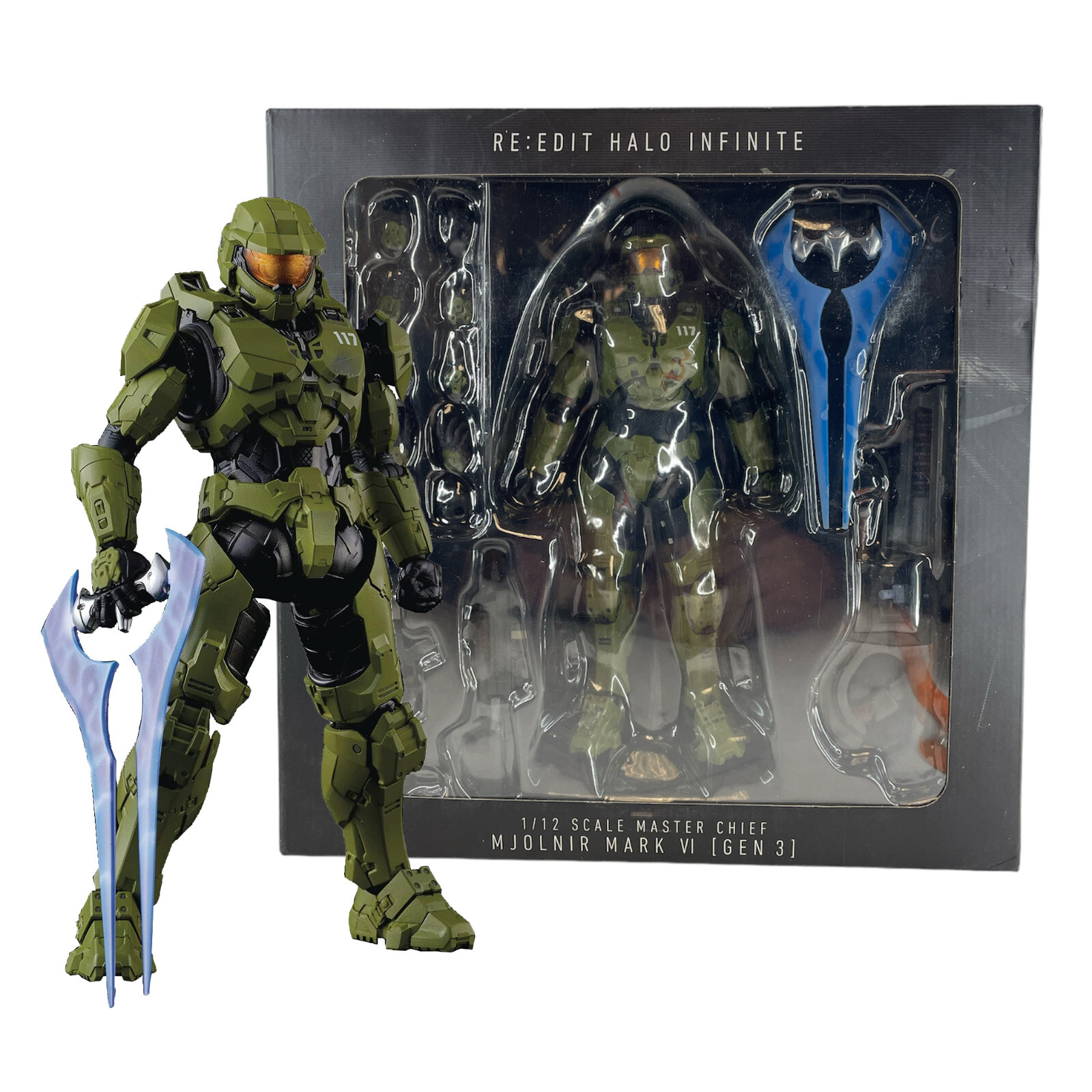 Halo Infinite Master Chief Mjolnir MK VI [GEN 3] 6&Prime; Action Figure w/Weapon Boxed
