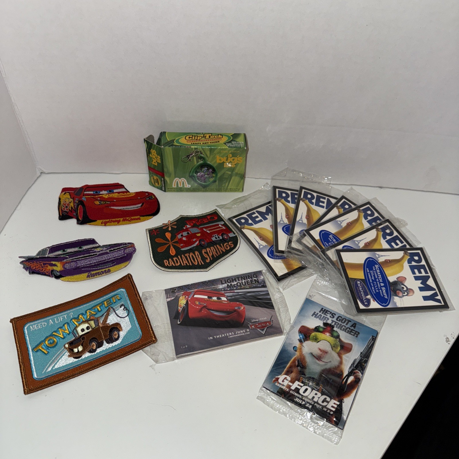 14 Piece Disney + Pixar Promo Mixed Lot Cars Bugslife G Force Ratatouille Rare
