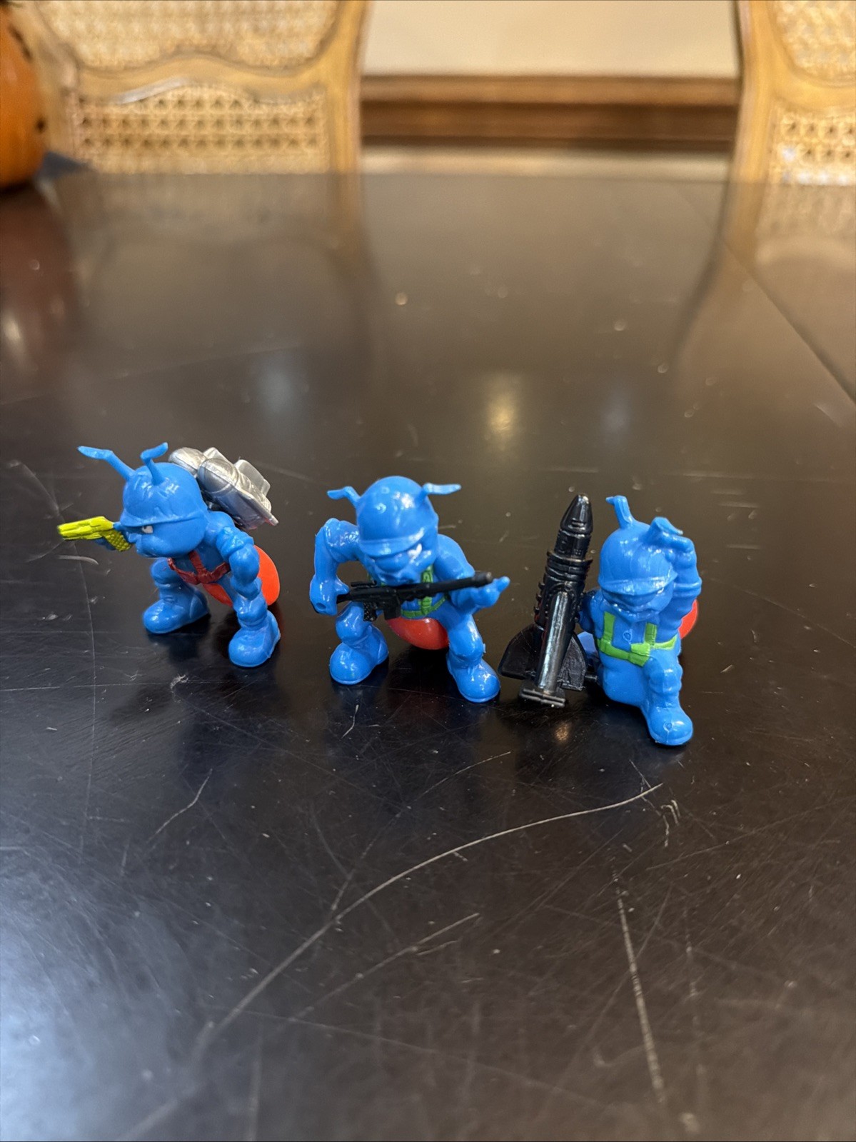 Army Ants 1987 Hasbro Blue Mortar Team Complete – Quick Hit, Bunko, Incoming