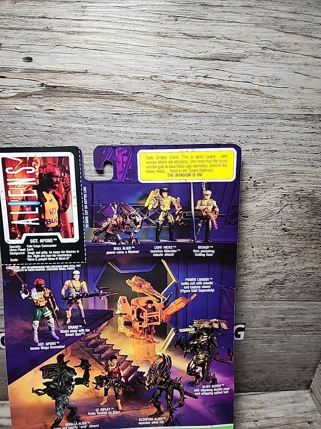 Vintage 1992 Kenner Aliens Space Marine Sgt Apone Action Figure Brand New