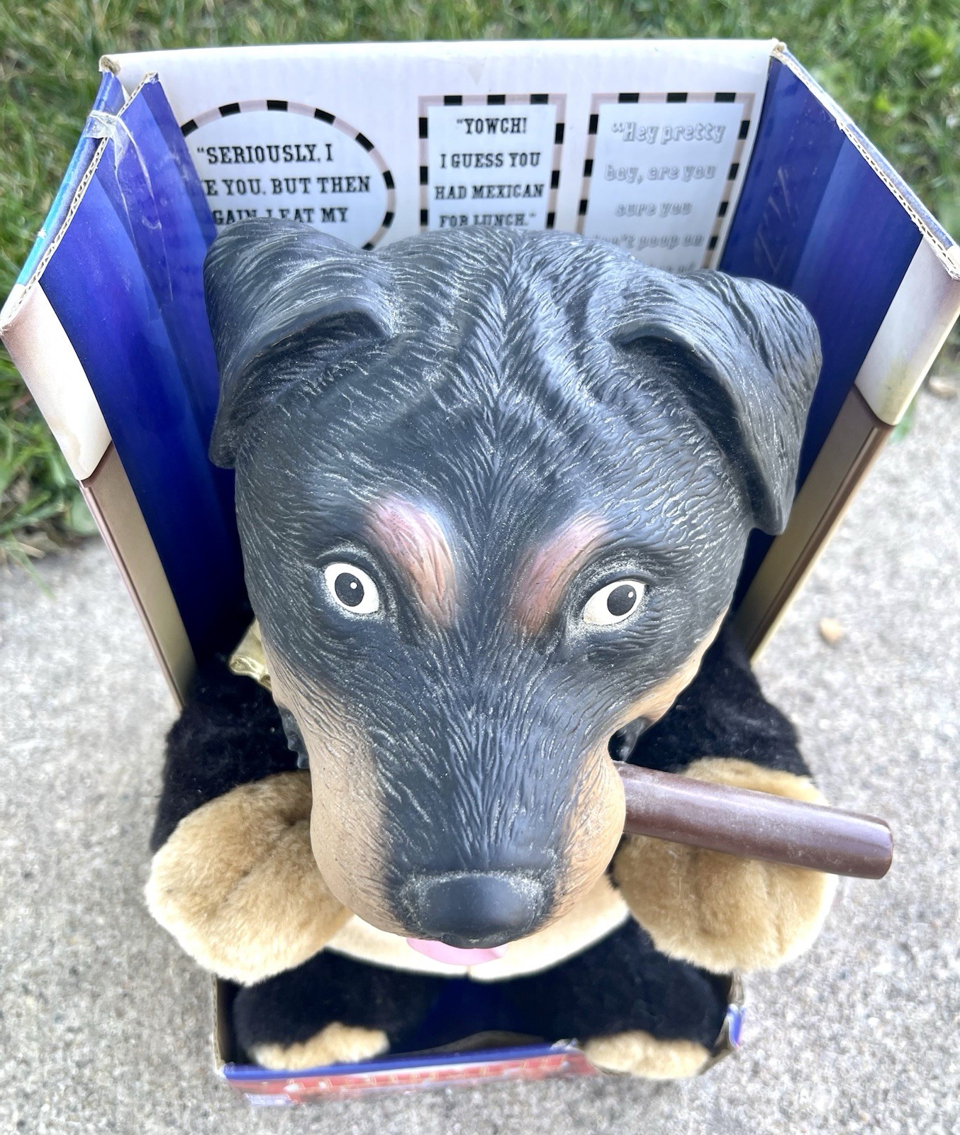 TRIUMPH THE INSULT COMIC DOG TALKING PLUSH W/ BOX UNTESTED AS-IS GEMMY-NO DVD!!