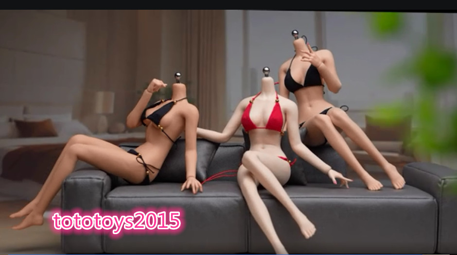 1/6 Narrow Shoulder Large Breast Makeup Details Seamless Body Figure Model Toy