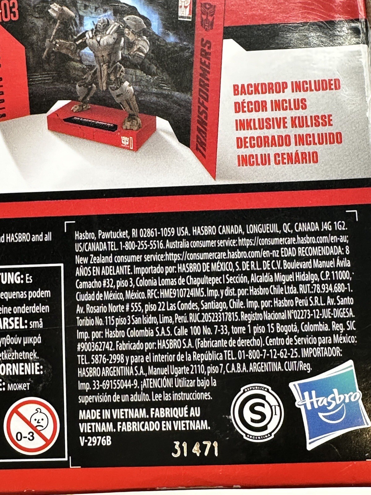 Hasbro Transformers Studio Series Voyager 103 Rhinox Figure NIB Distressed Box