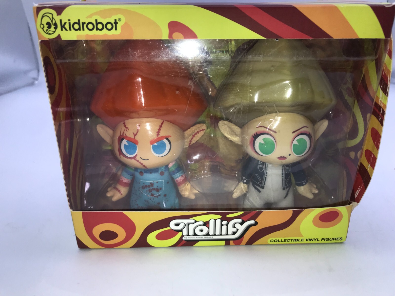 Kidrobot Chukky and Tiffany Bride of Chucky 5&Prime; Vinyl Figure Mash Up 2-Pack