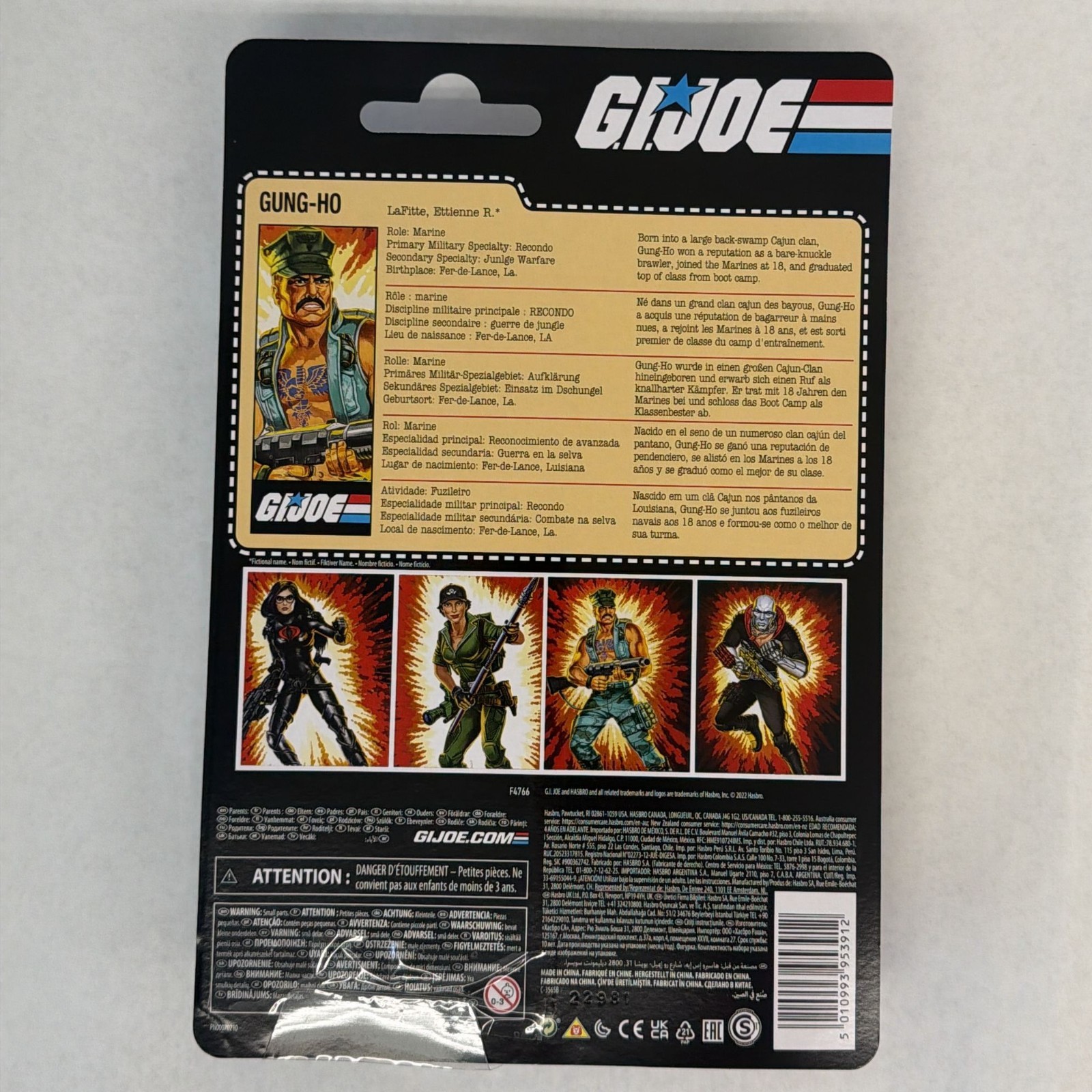 Hasbro G.I.Joe Gung Ho Retro 6&Prime; Figure 2022