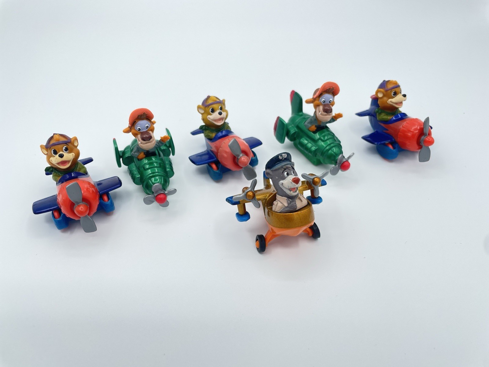 VTG 1990 DISNEY TAIL SPIN HAPPY MEAL McDonalds Die Cast Metal Planes Set Of 6