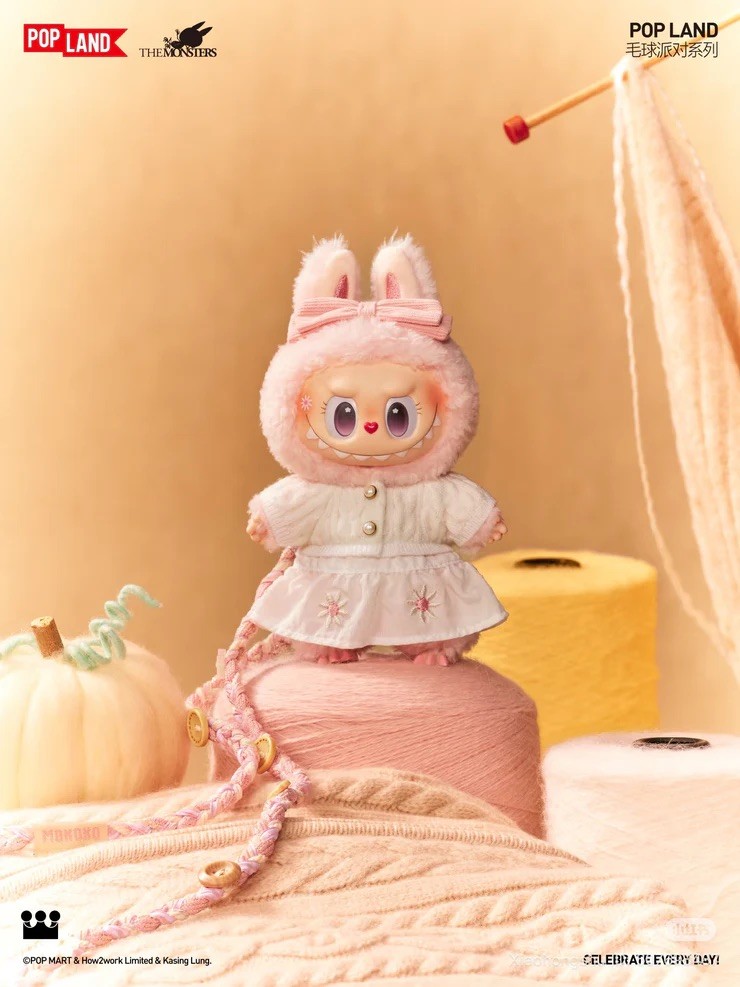 MOKOKO Fall Into Sweaters Plush Pendant Labubu POPLAND EXCLUSIVE US Seller 🌸