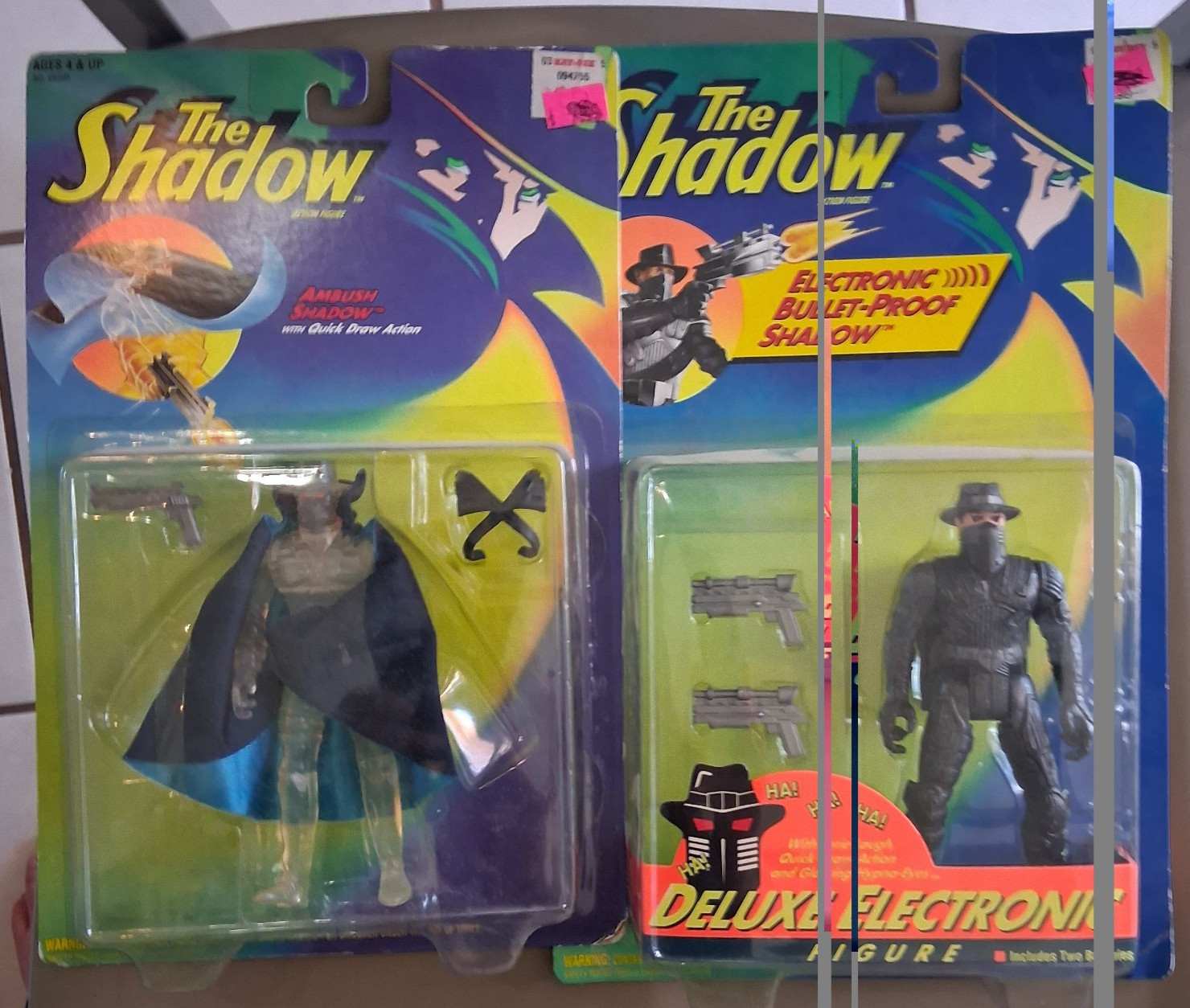 The SHADOW DELUXE Shadow AMBUSH Shadow action figure lot moc kenner 1994