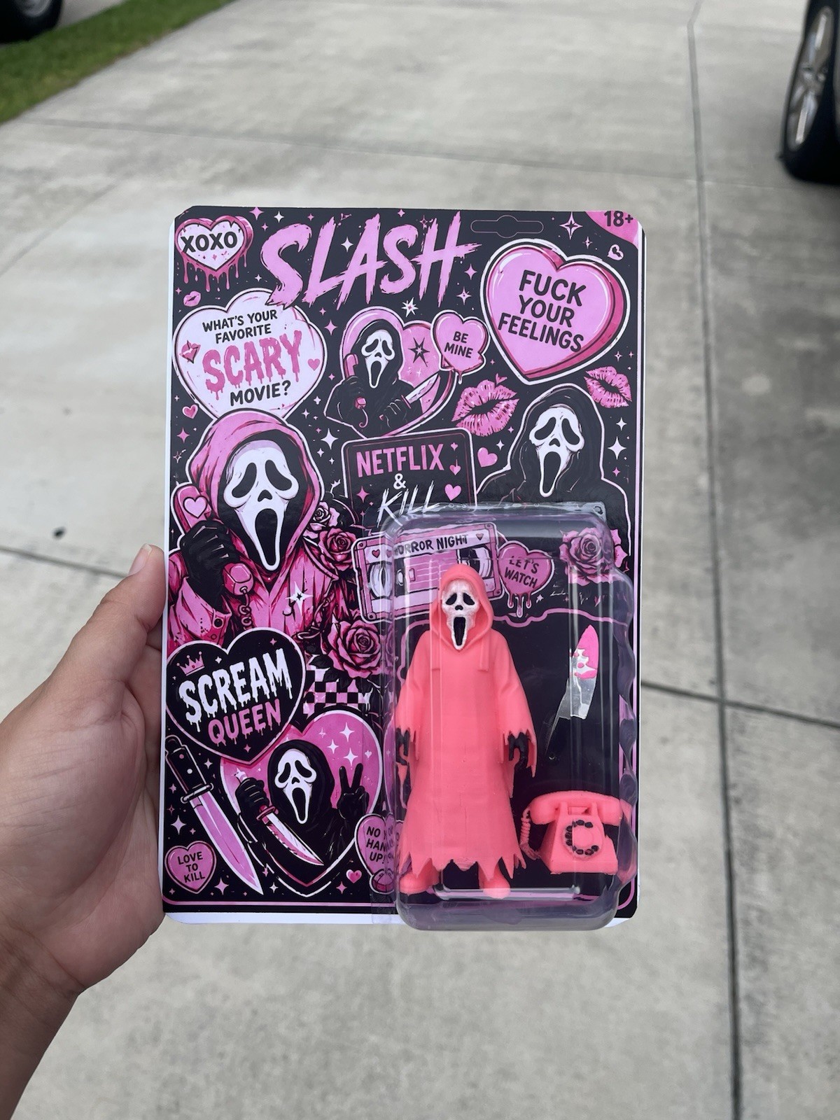 Custom Ghost Face Scream Figure