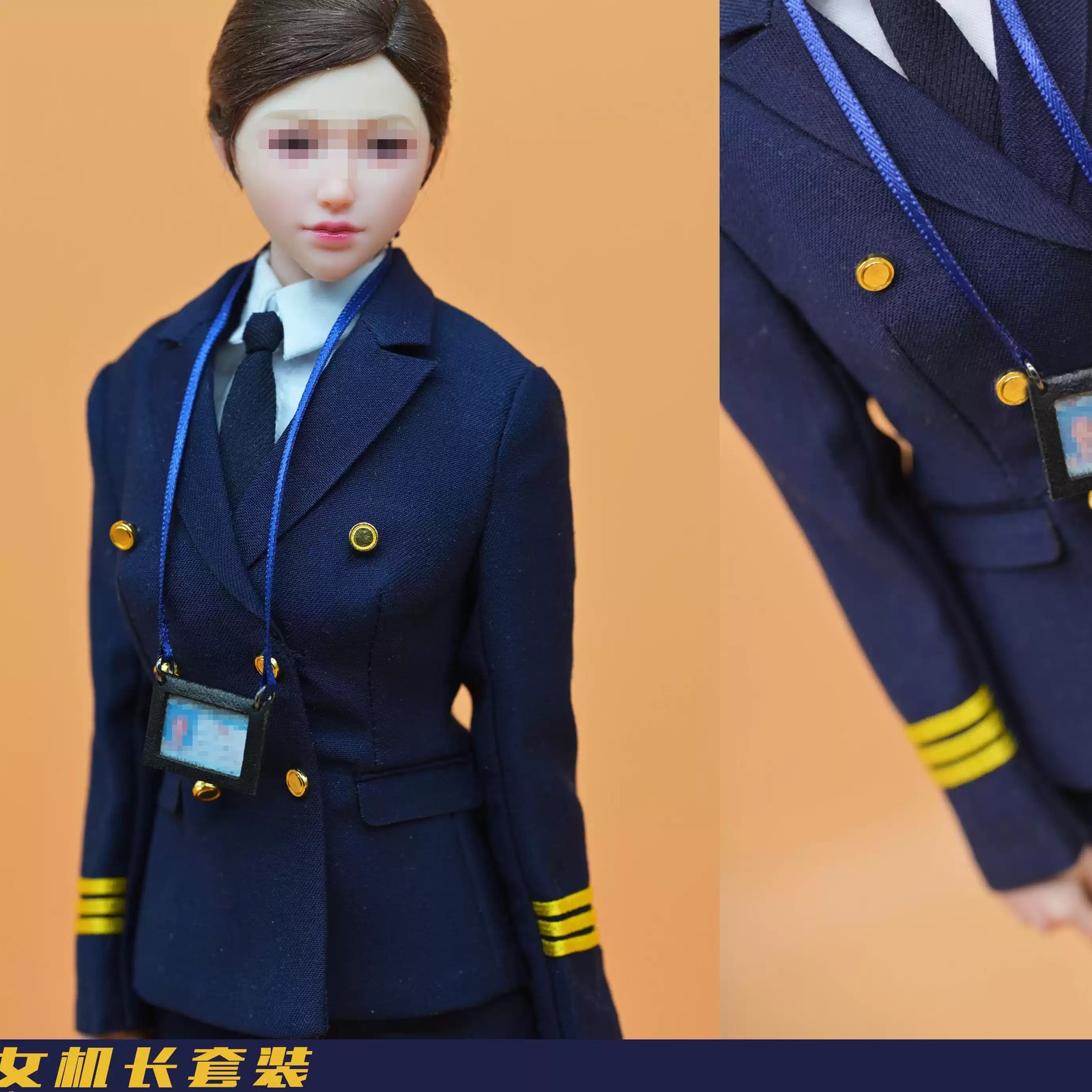 1/6 CUKE TOYS Female Captain Uniform Clothes Suit Fit 12 » Female Girl Figure Bo