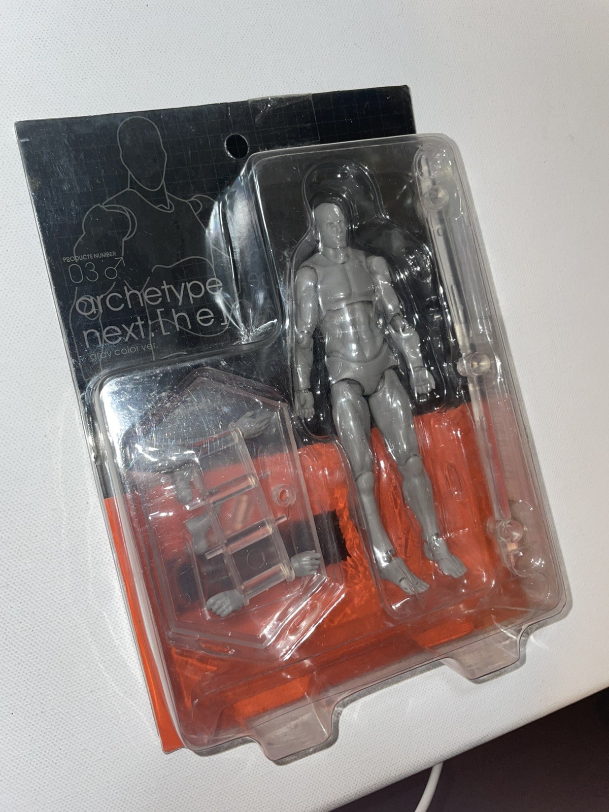 Archetype Next He 03 Gray Color Version Action Figure Toy with Stand New