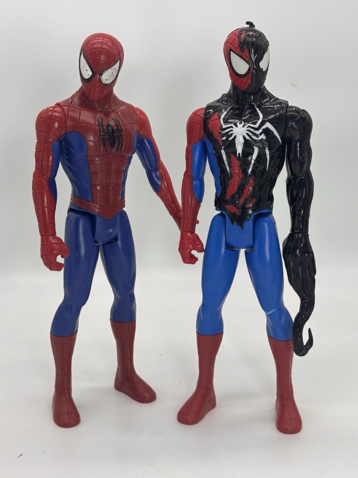 Spider-Man Action Figures Marvel 2019 & 2024 Classic & Venomized Spider-Man’s