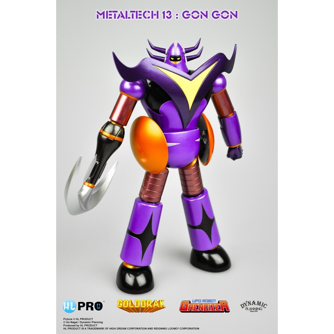 Hl Pro Metaltech-13 Gon Metallic Goldrake Ufo Robot Grendizer Die Cast Figur