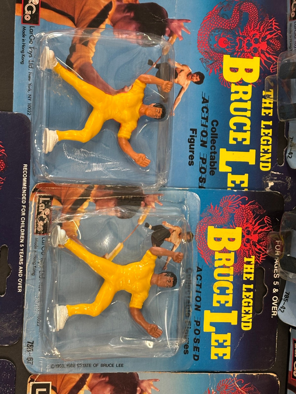 Bruce Lee The Legend Action Posed Vintage Figures Largo Toys New In Box Lot (13)