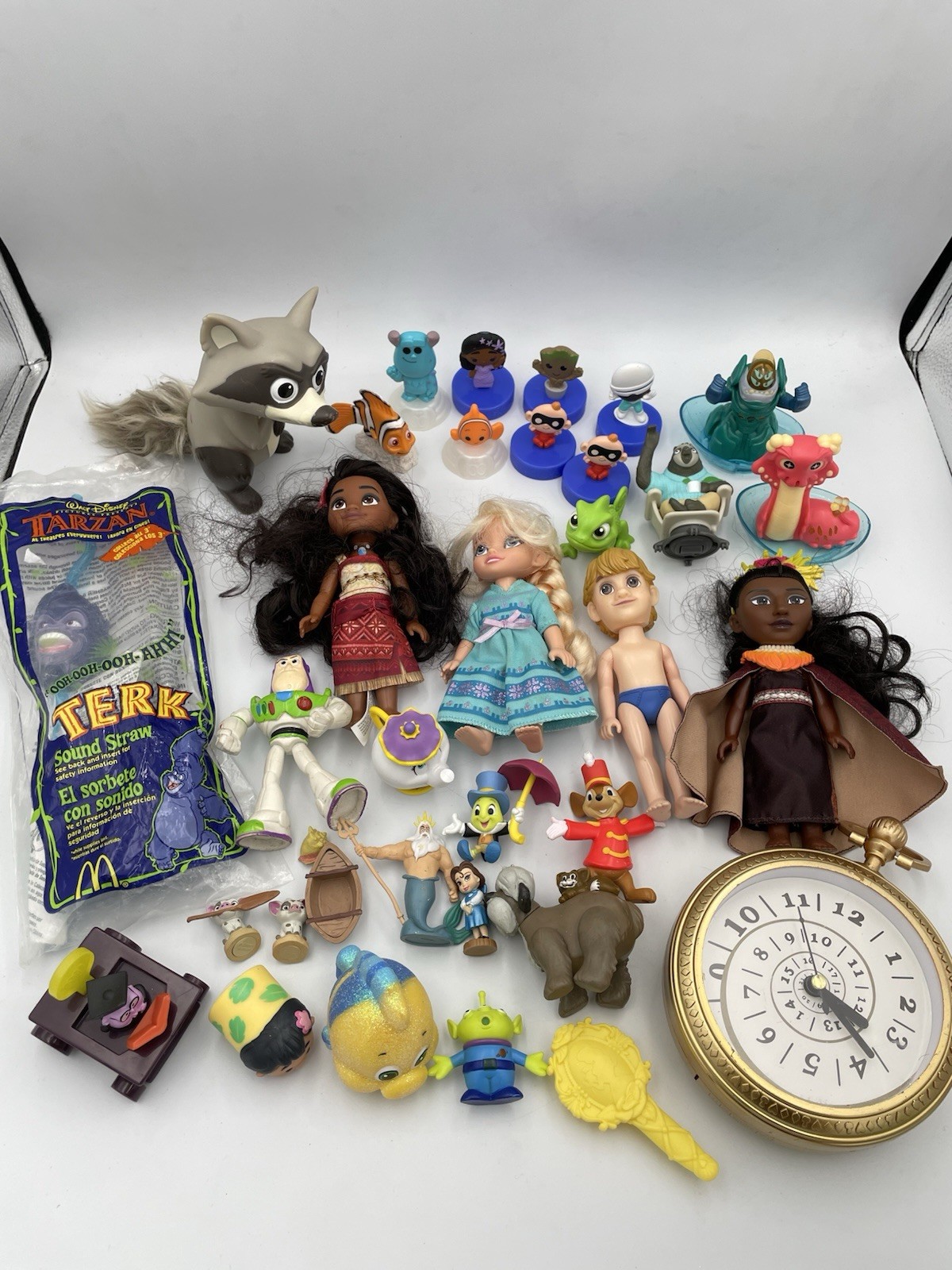 Disney VTG 30+ PC Disney Toy/Collectible Figures Lot, Unique Huge Collection T8