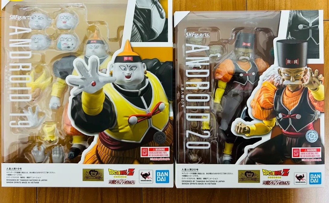 Bandai S.H.Figuarts Dragon Ball Z Android 19 & 20 Set Of 2 Action Figure SHF Toy