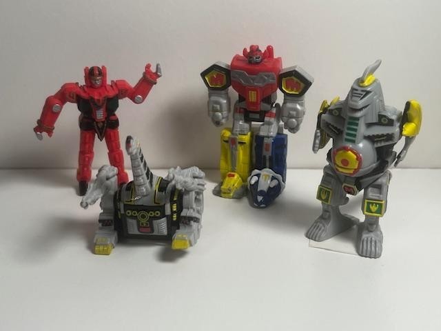 4 Power Randers Mini 2.5&Prime; Titanus, Megazord, Dragonzord & Red Dragonzord