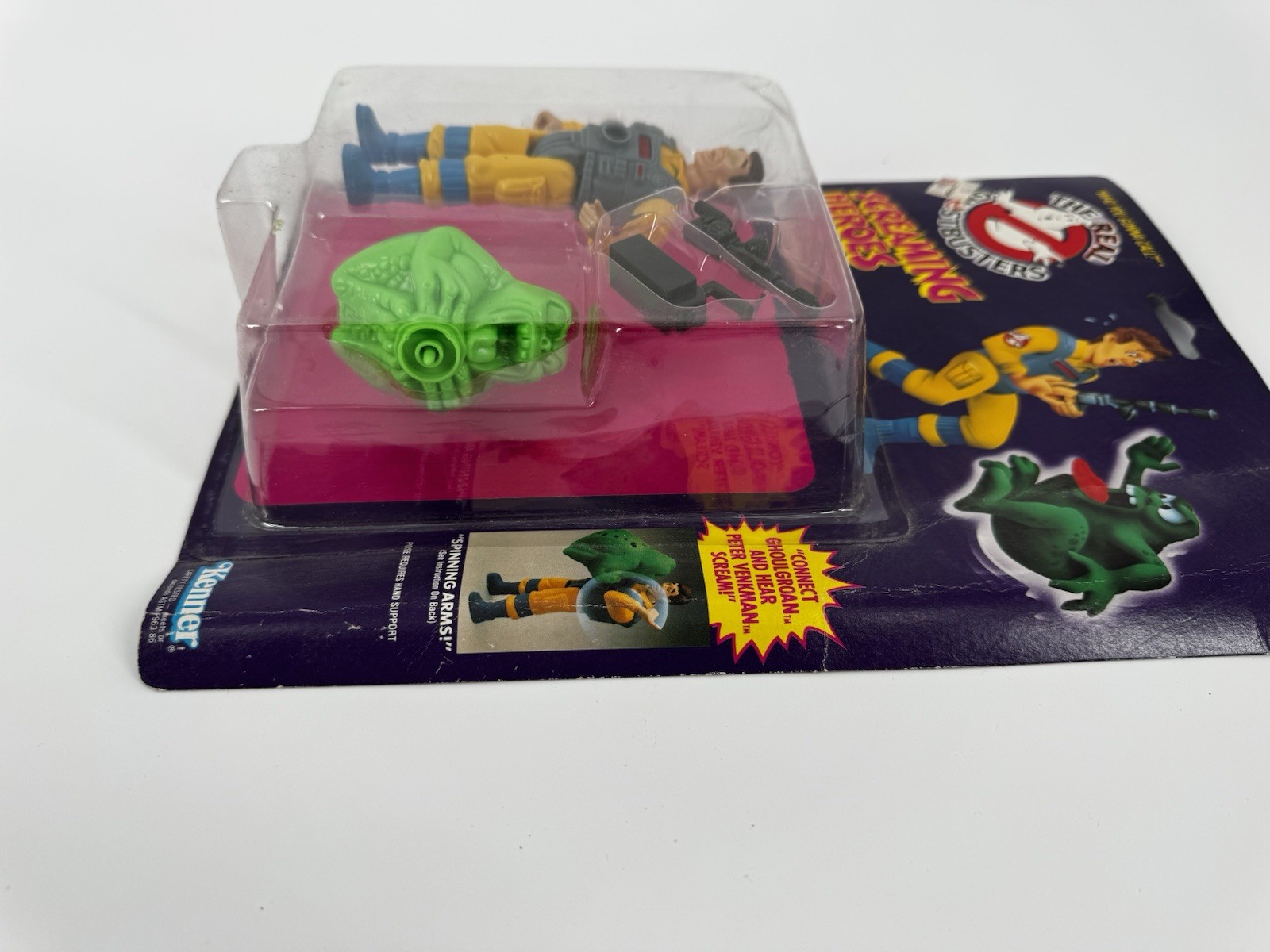 Kenner 1986 Real Ghostbusters Screaming Heroes Peter Venkman MOC 🔥👻 sealed