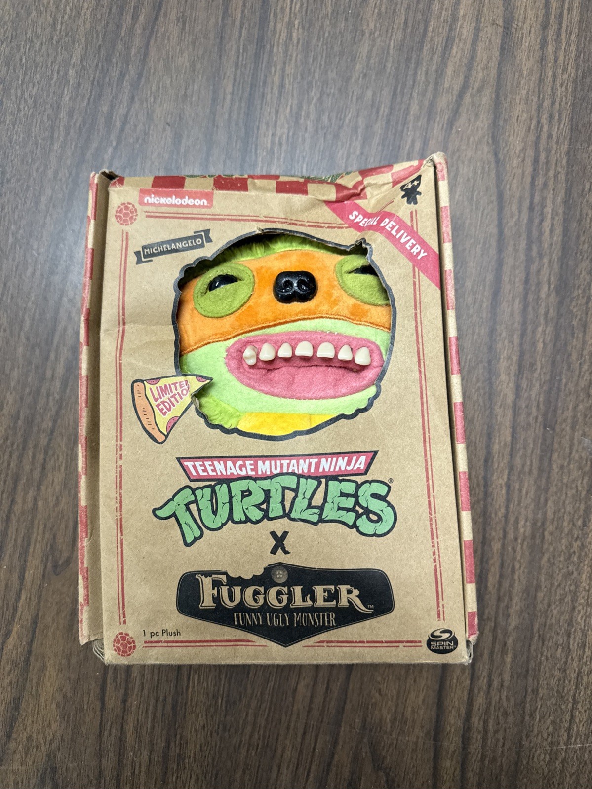 Fuggler Plush TMNT Teenage Mutant Ninja Turtles Michelangelo Funny Ugly Monster