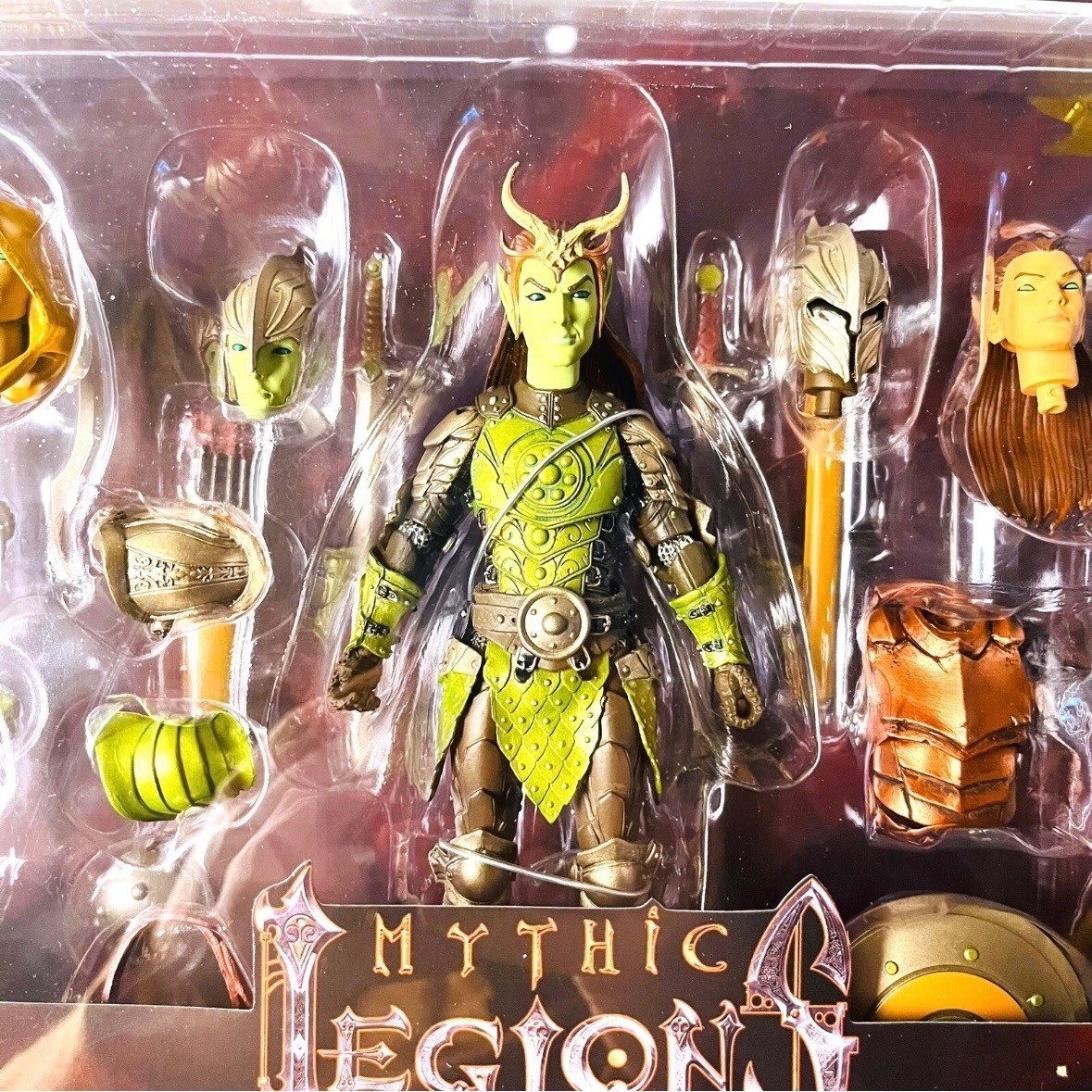 Mythic Legions Tactics War Aetherblade Male Elf Deluxe Legion Builder Bonus Head