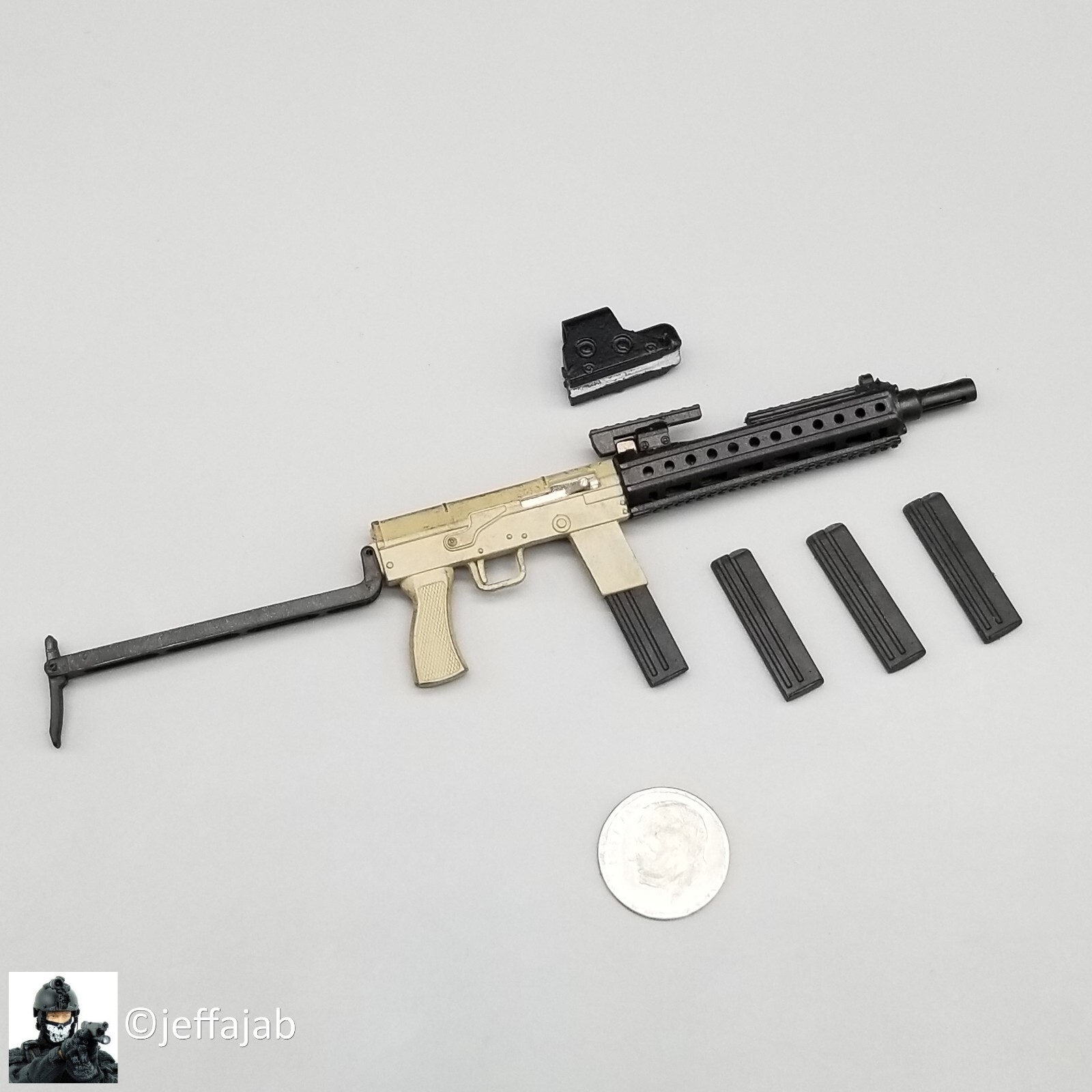 1:6 Flagset Female School Girl Han MeiMei Type 79 Submachine Gun for 12&Prime; Figures
