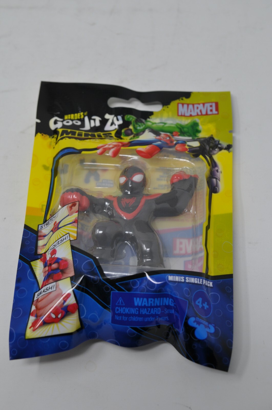 MARVEL Goo Jit Zu MINI FIGURE Minis Miles Morales Spiderman 2.5&Prime; Single Pack