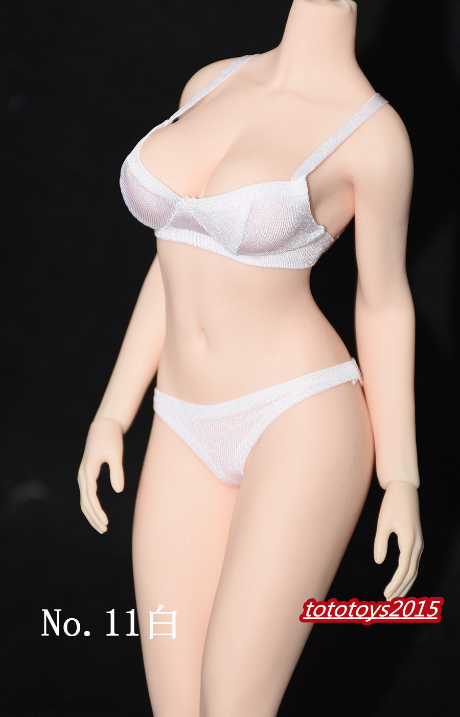1/6 White Underwear Suit Bra Briefs Clothes Fit 12 » Female PH TBL Figure Body