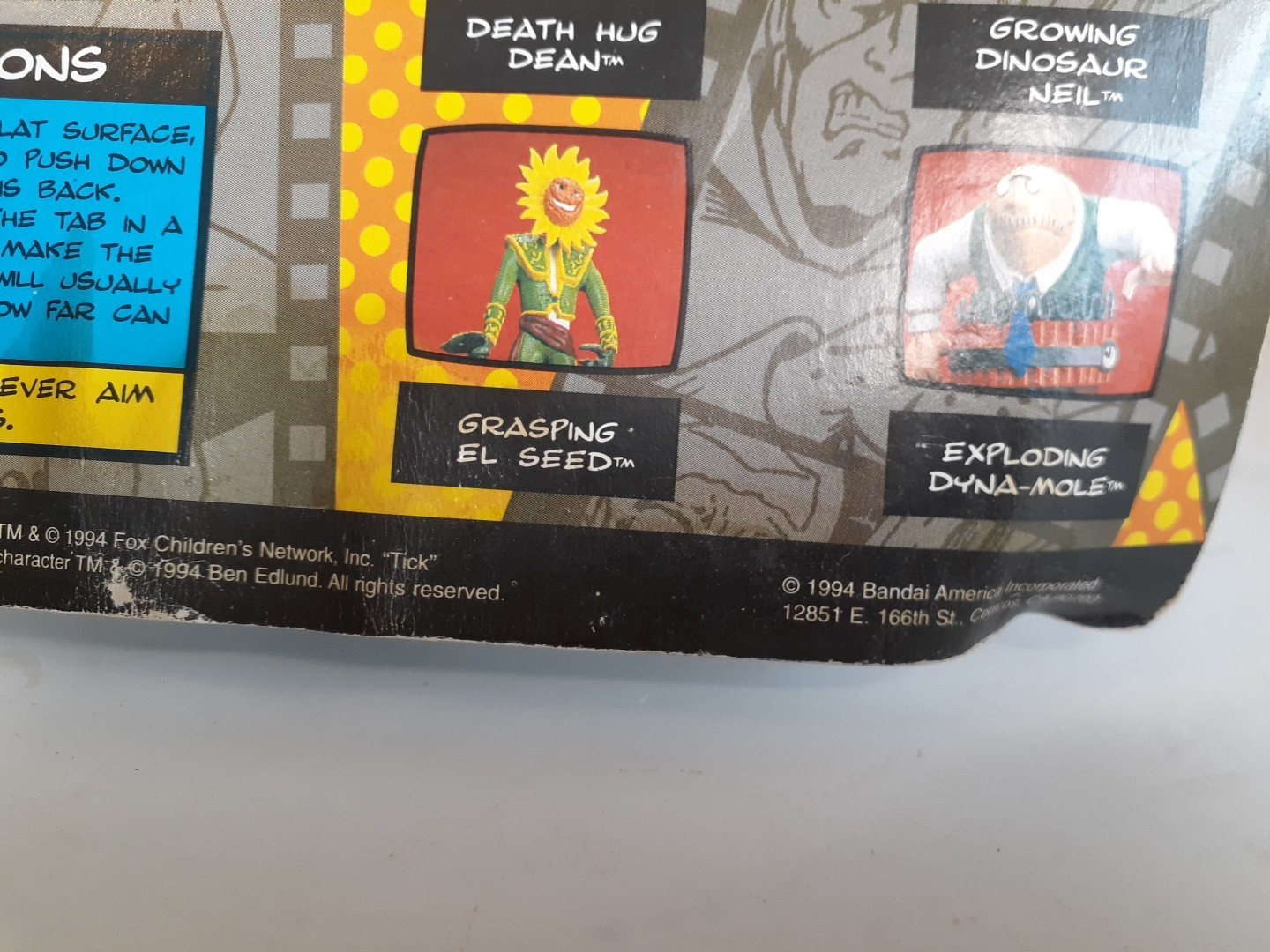 The Tick « Bounding » Tick Action Figure Bandai 1994 Vintage NEW SEALED!