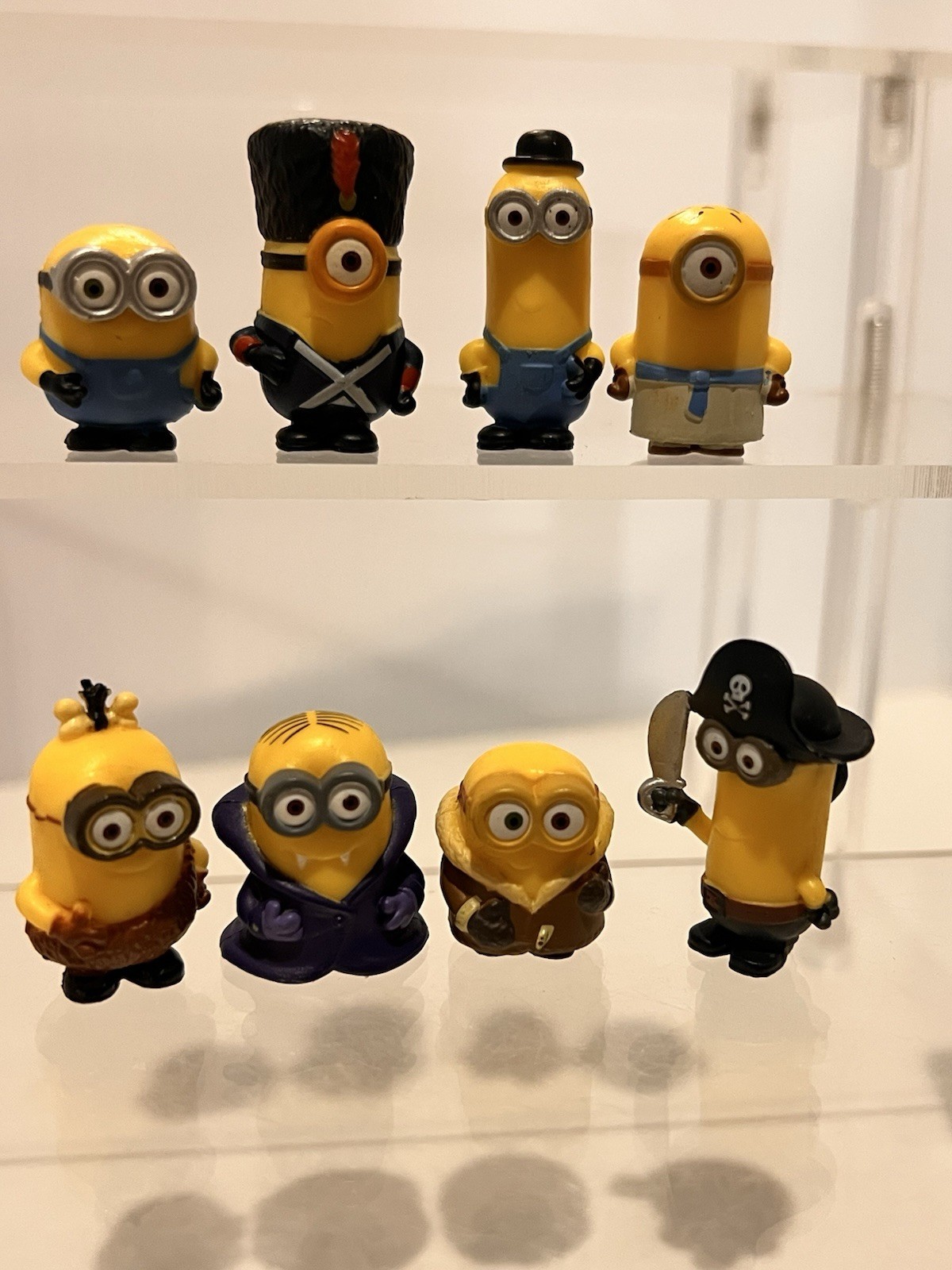 Despicable Me Minion Mini Tiny Figures Lot Of 8 Thinkway Toys 1” Vive Le Pirate